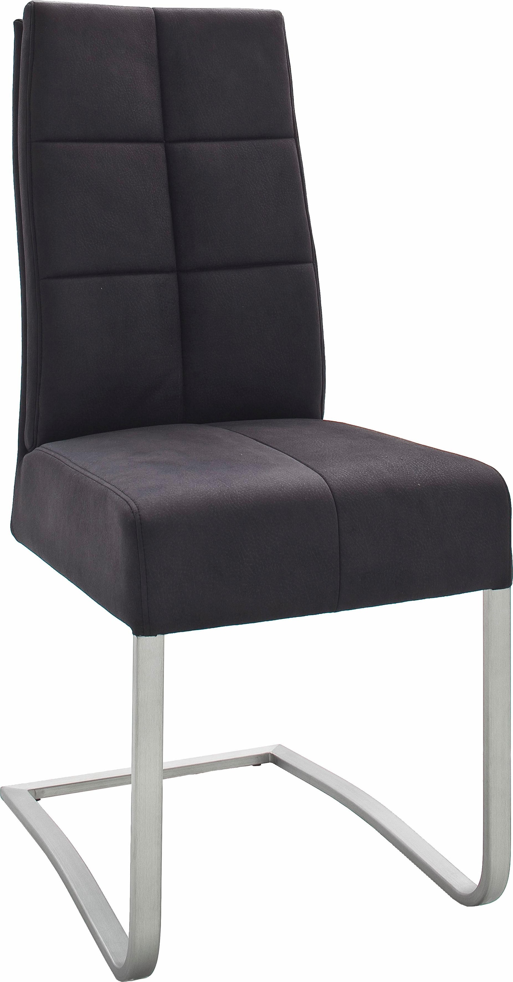 MCA furniture Esszimmerstuhl »Salva Schwingstuhl«, (Set), 2 St., Microfaser, mit Tonnentaschenfederkern, belastbar bis max. 120 kg