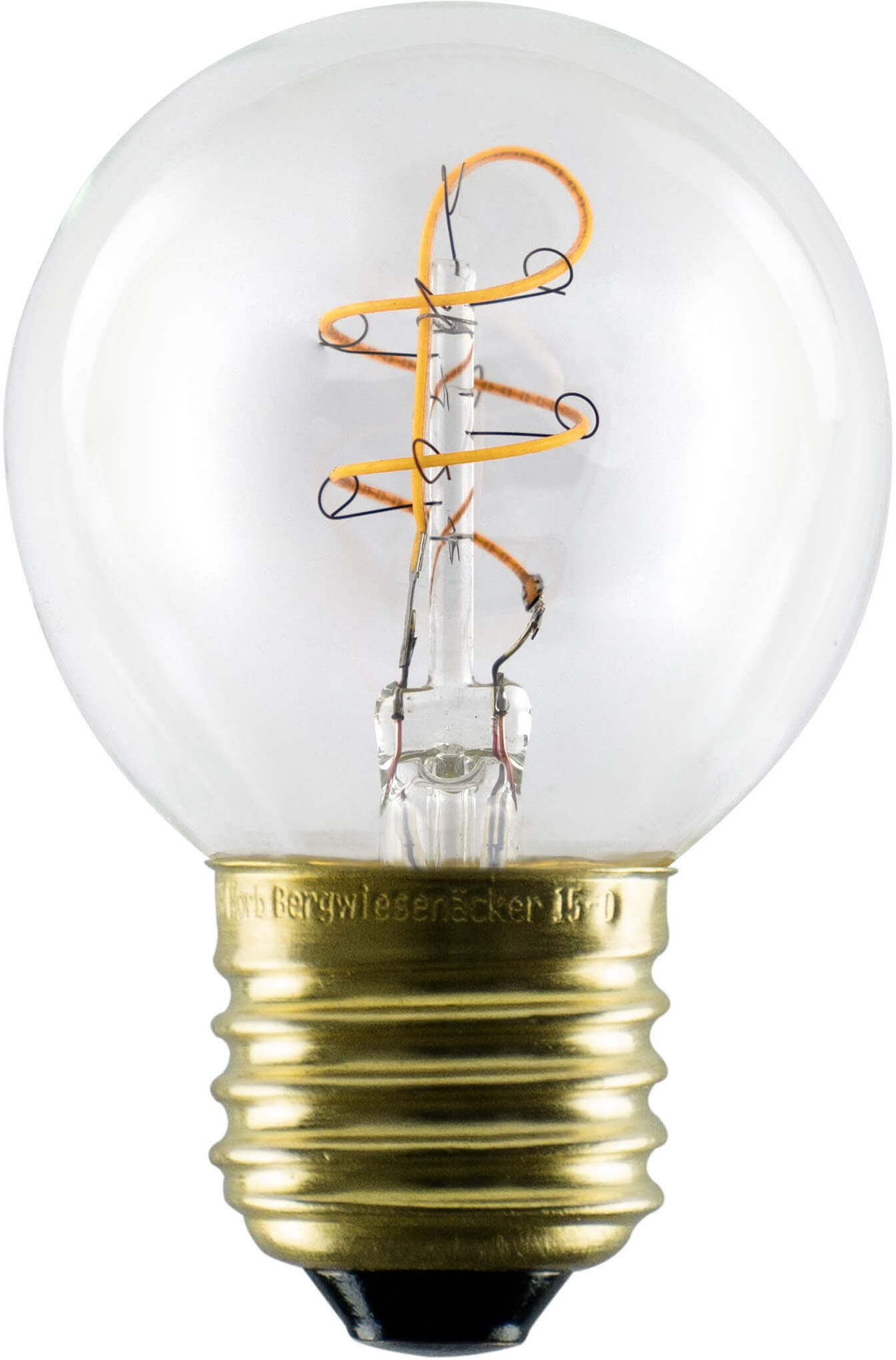 SEGULA LED-Filament "LED Golfball klar, E27", L:7,8cm Ø:5cm, transparent, Leuchtmittel
