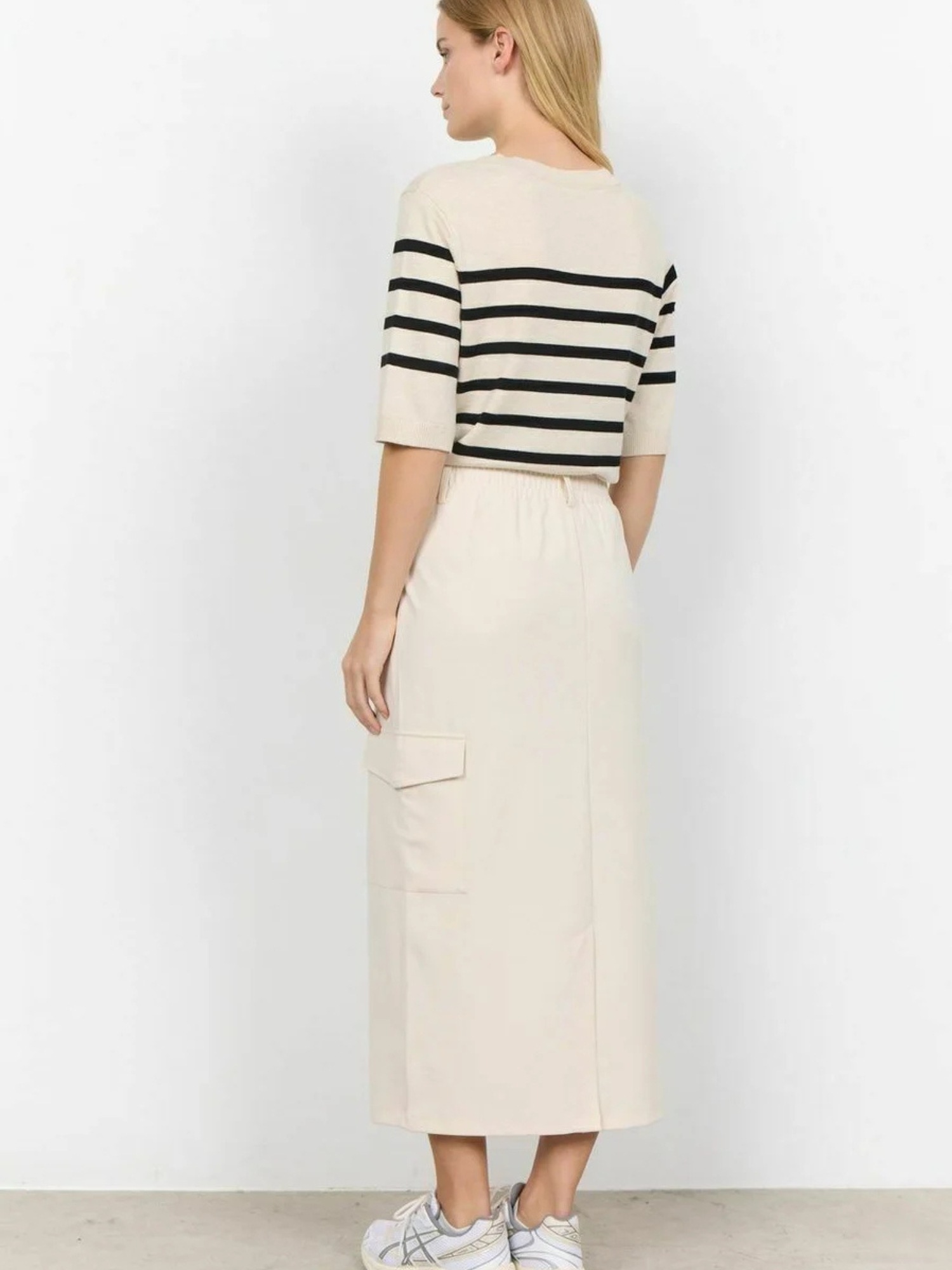 Soya Concept SC-DOLLIE STRIPE 765 Knit Sweater Cream Melange XS 3