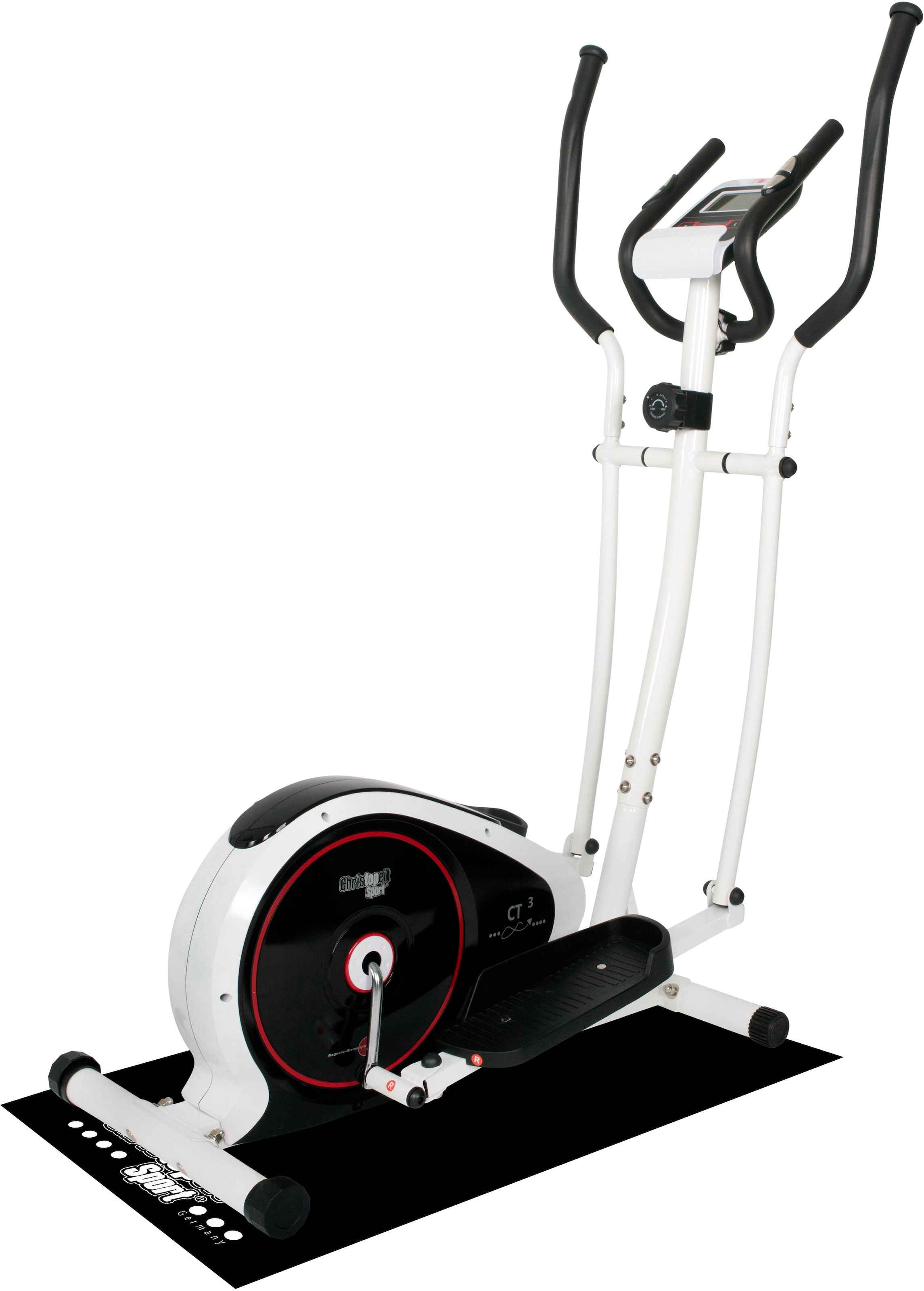 Christopeit Sport® Crosstrainer »CT 3«, Computer mit Tablet- und Smartphonehalterung