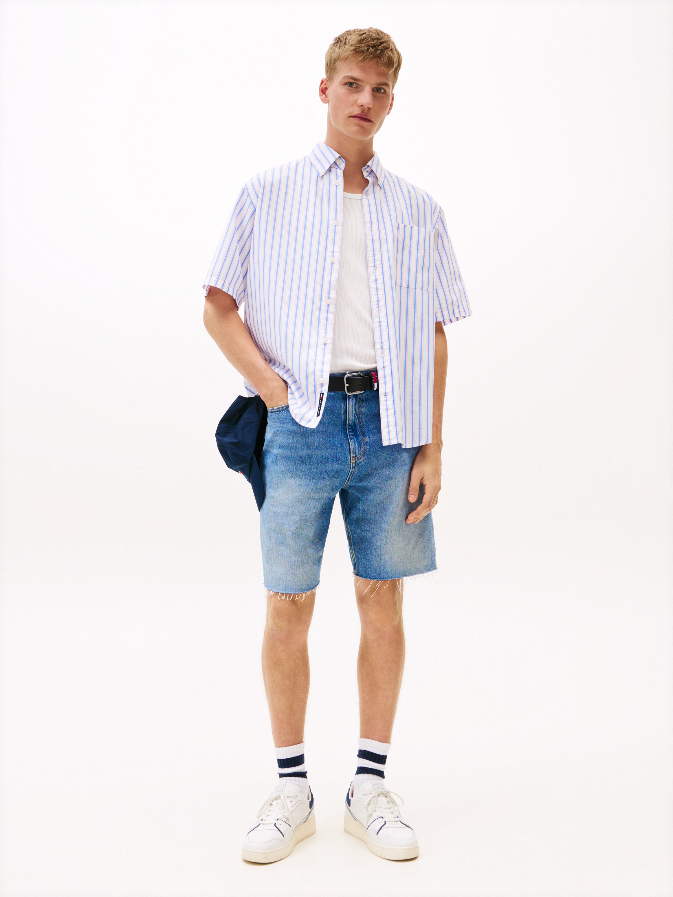 Tommy Jeans Kurzarmhemd "TJM POPLIN RLX SS SHIRT EXT", Mit Rundhalsausschni günstig online kaufen