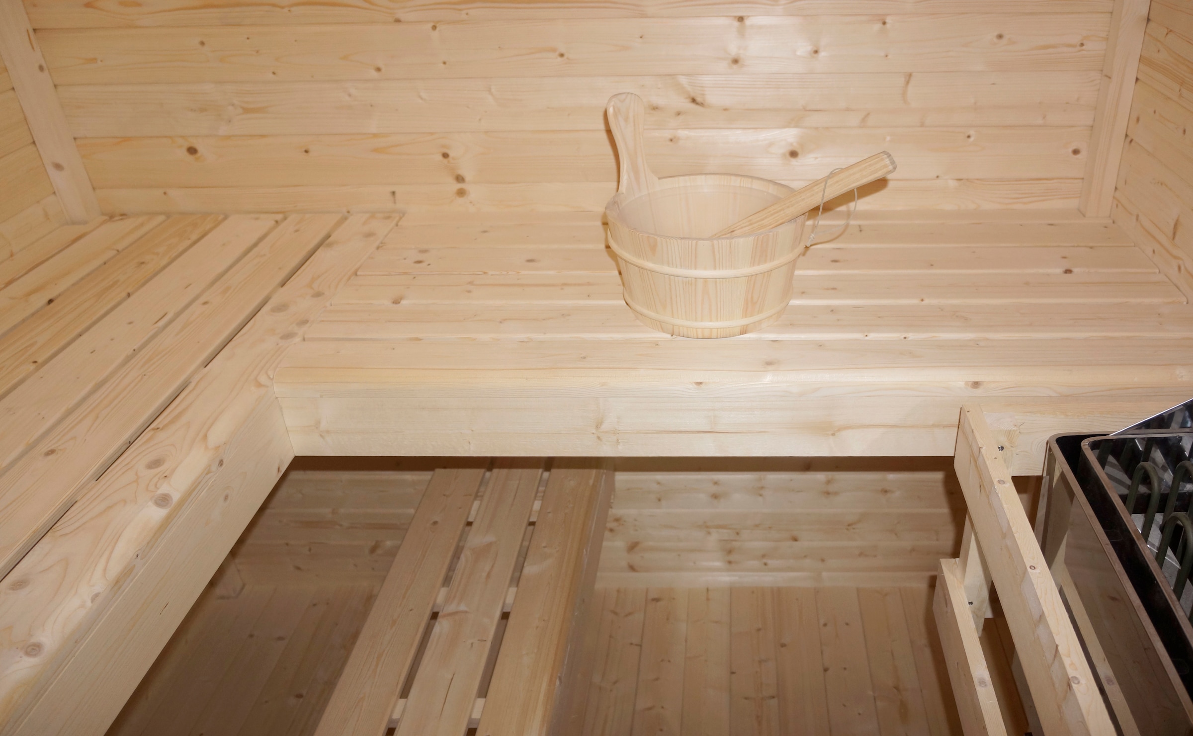 Sanotechnik Sauna »»RAUMA« Außensauna«, geeignet für 5 Personen, Fichetnholz