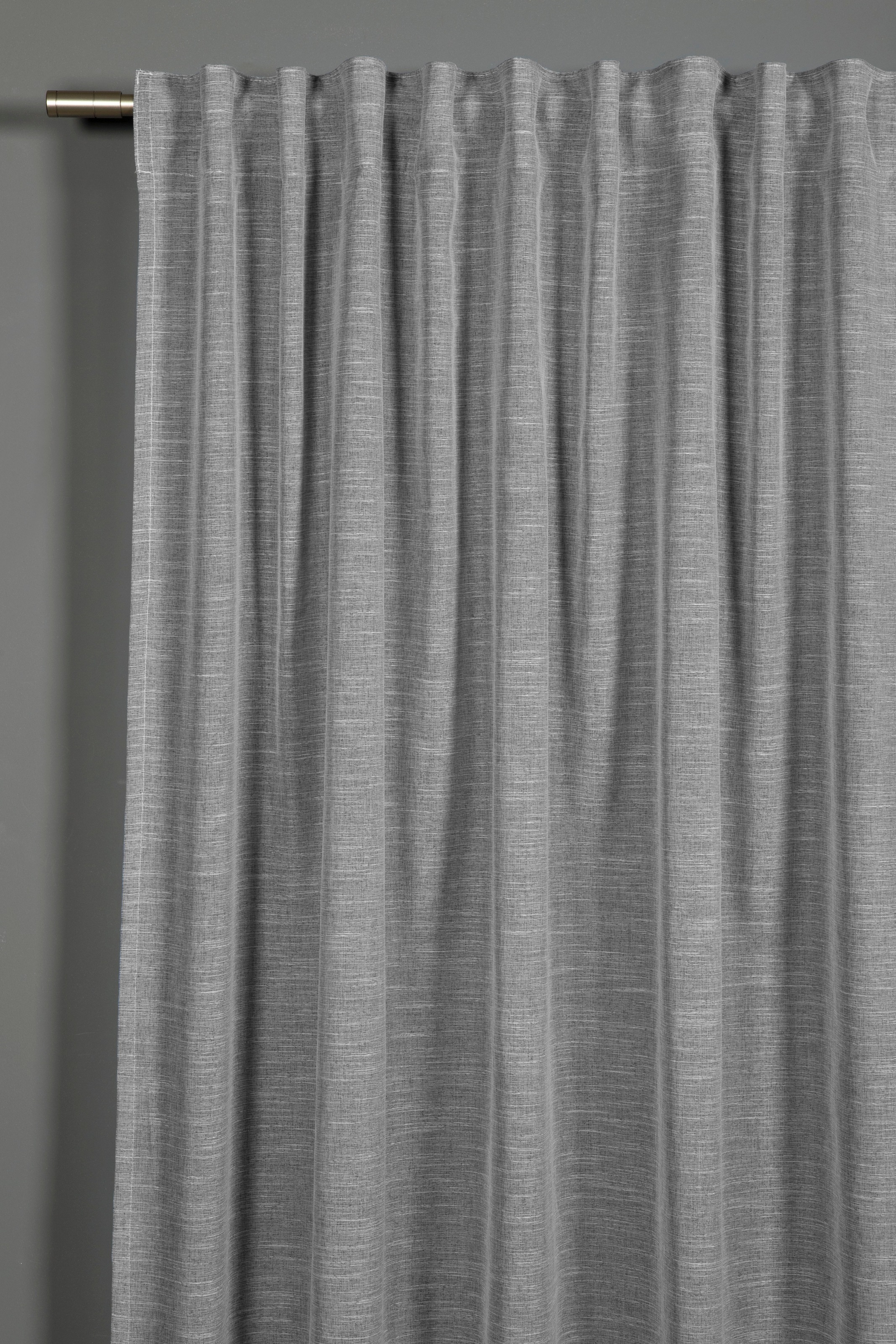 Gardine »Schal Leinenoptik«, (1 St.), mit Gardinenband und verdeckten Schlaufen