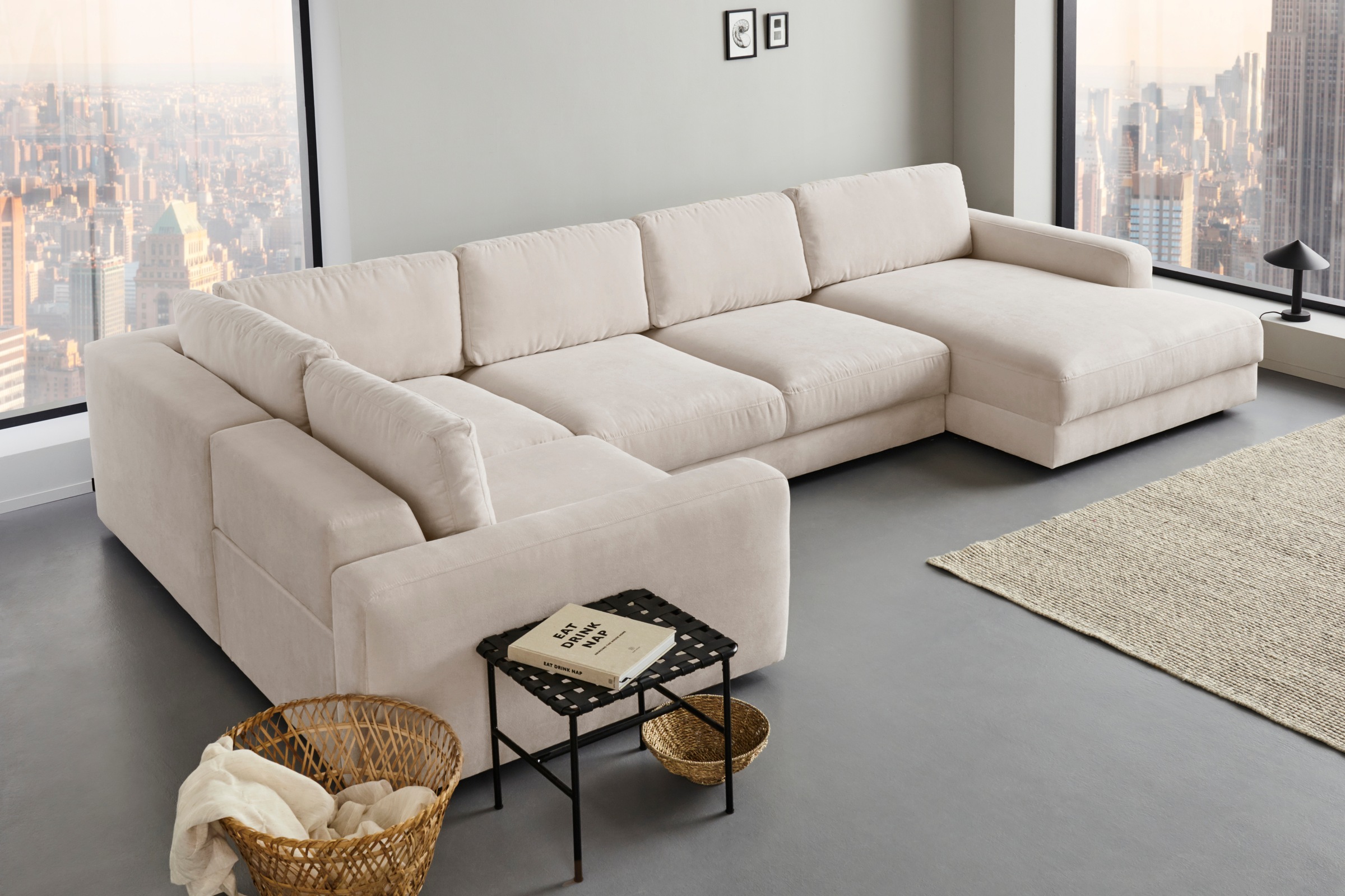 Places of Style Wohnlandschaft "Bloomfield, Mega Polsterprogramm, Breite 40 günstig online kaufen