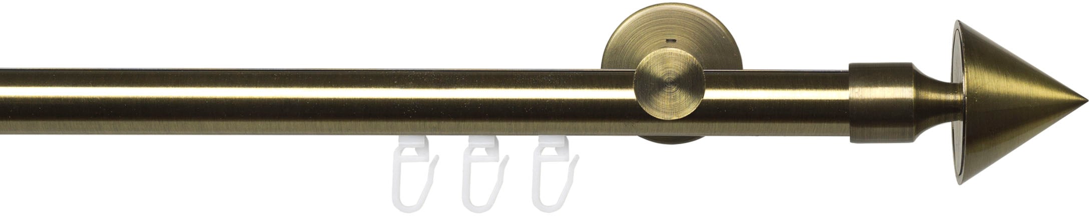 Liedeco "Innenlaufgarnitur 20 mm Blues Kegel" Ø 20 mm 1 läufig-läufig Fixmaß Gardinenstange Komplett