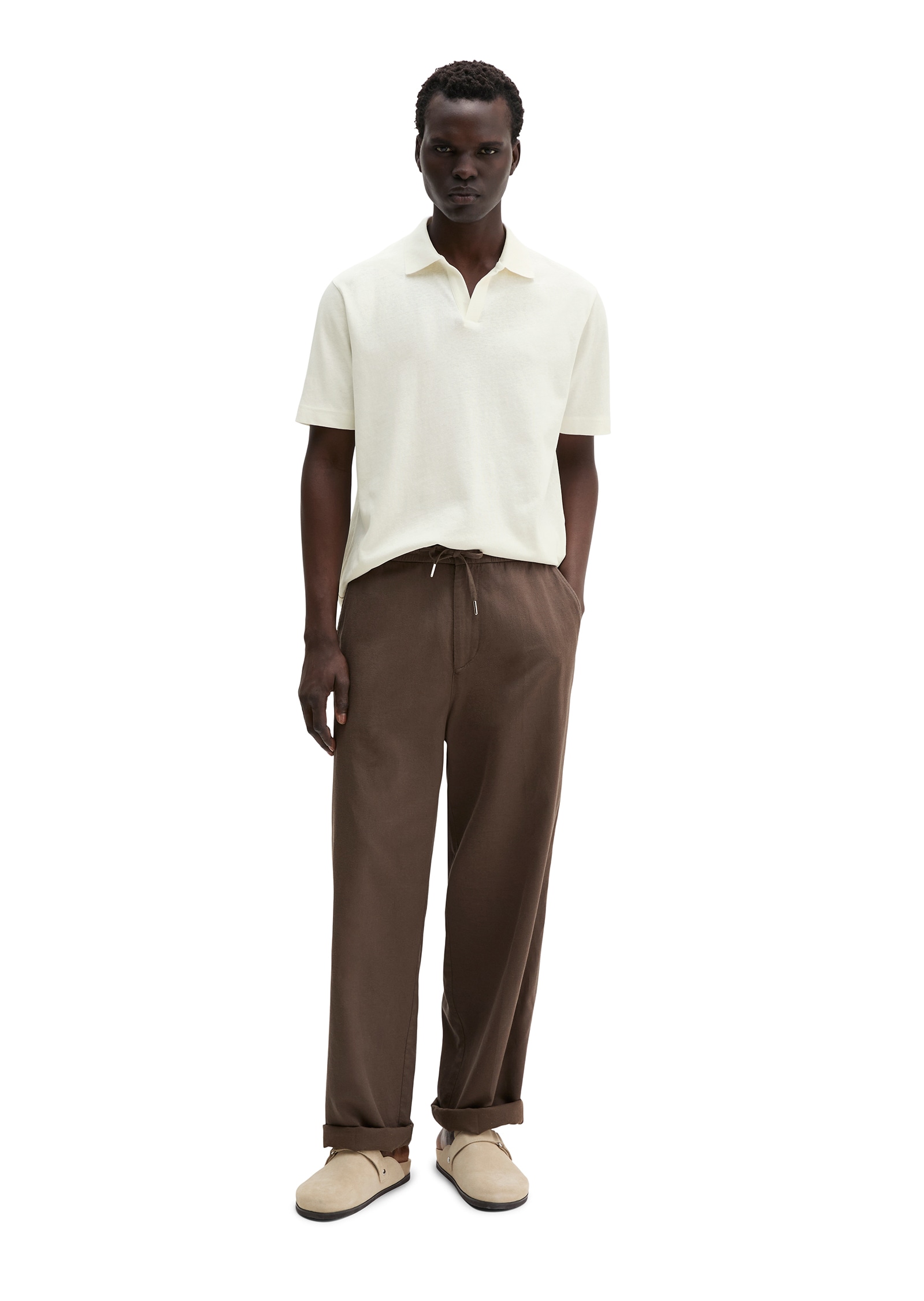Marc O'Polo Poloshirt »aus Baumwoll-Leinen-Mix«
