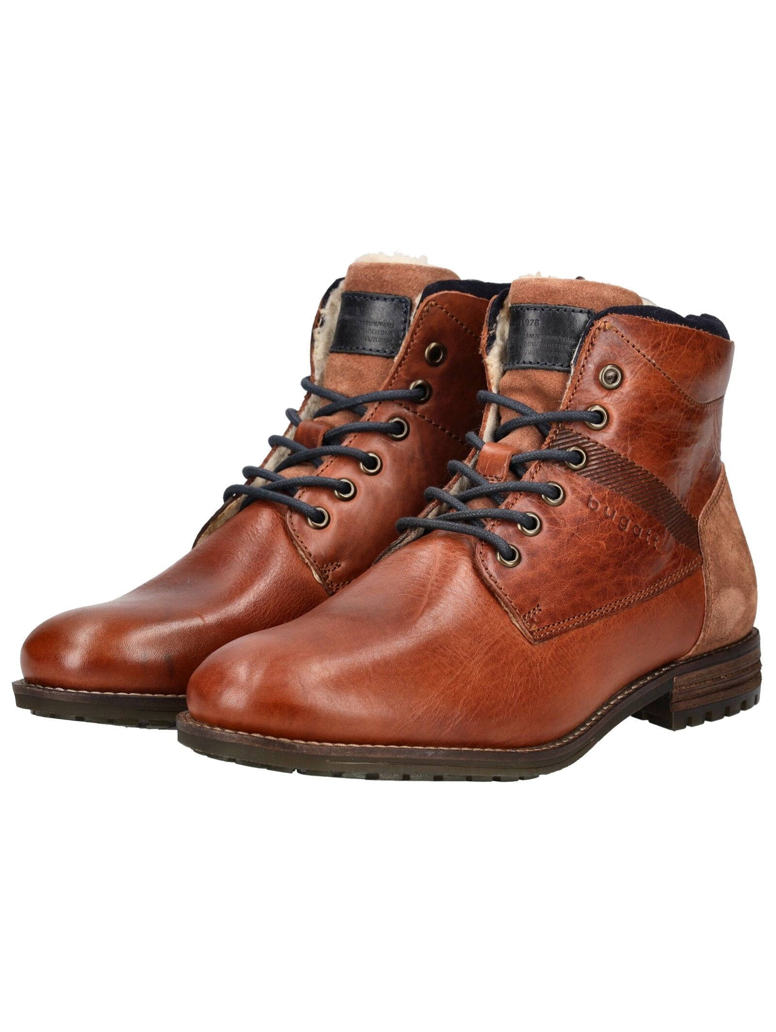 bugatti Schnürstiefelette »bugatti Stiefelette Leder«