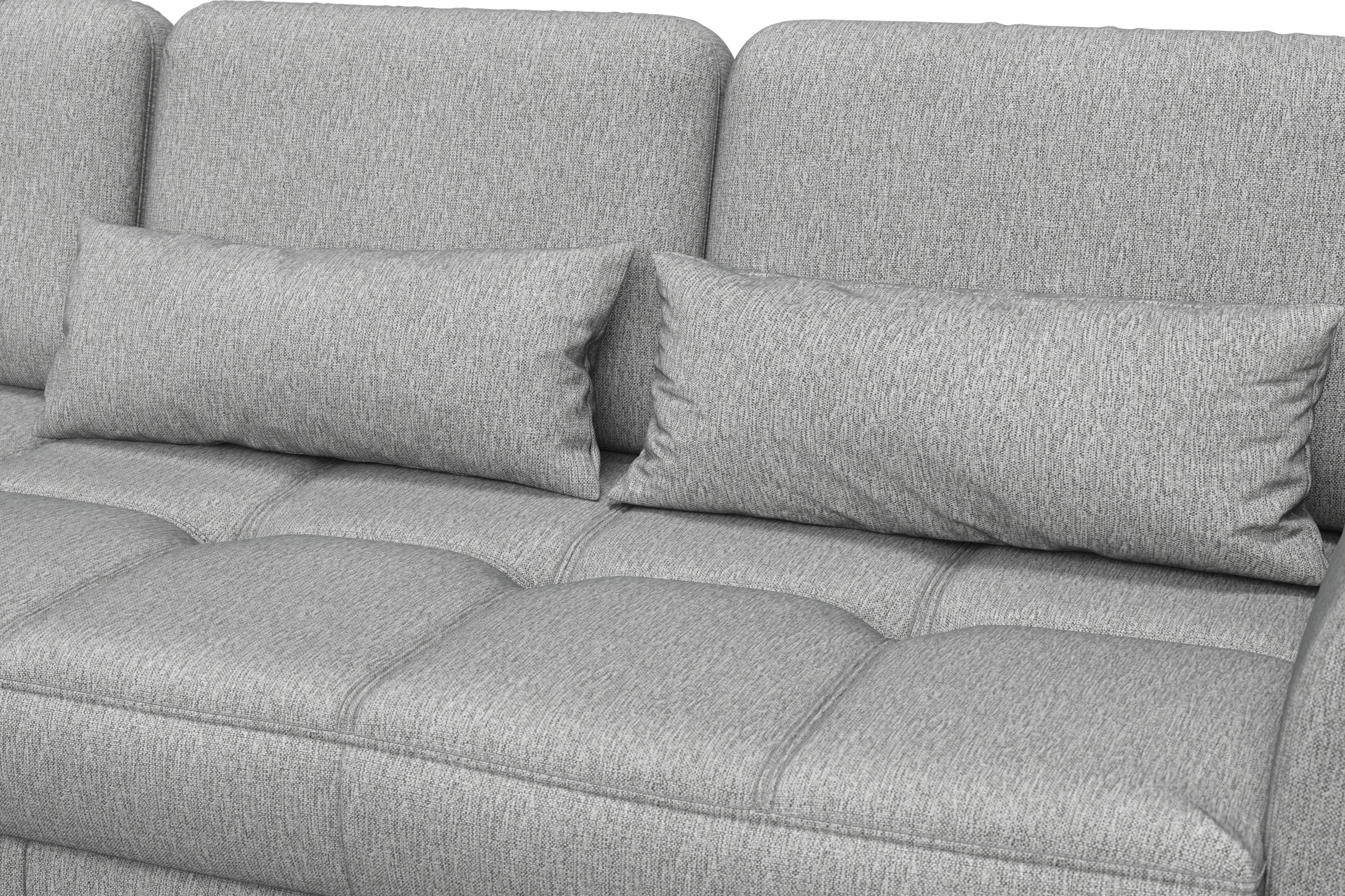 sit&more Ecksofa »Bendigo L-Form«, inklusive Sitztiefenverstellung, Bodenfreiheit 15 cm, in 2 Fußfarben