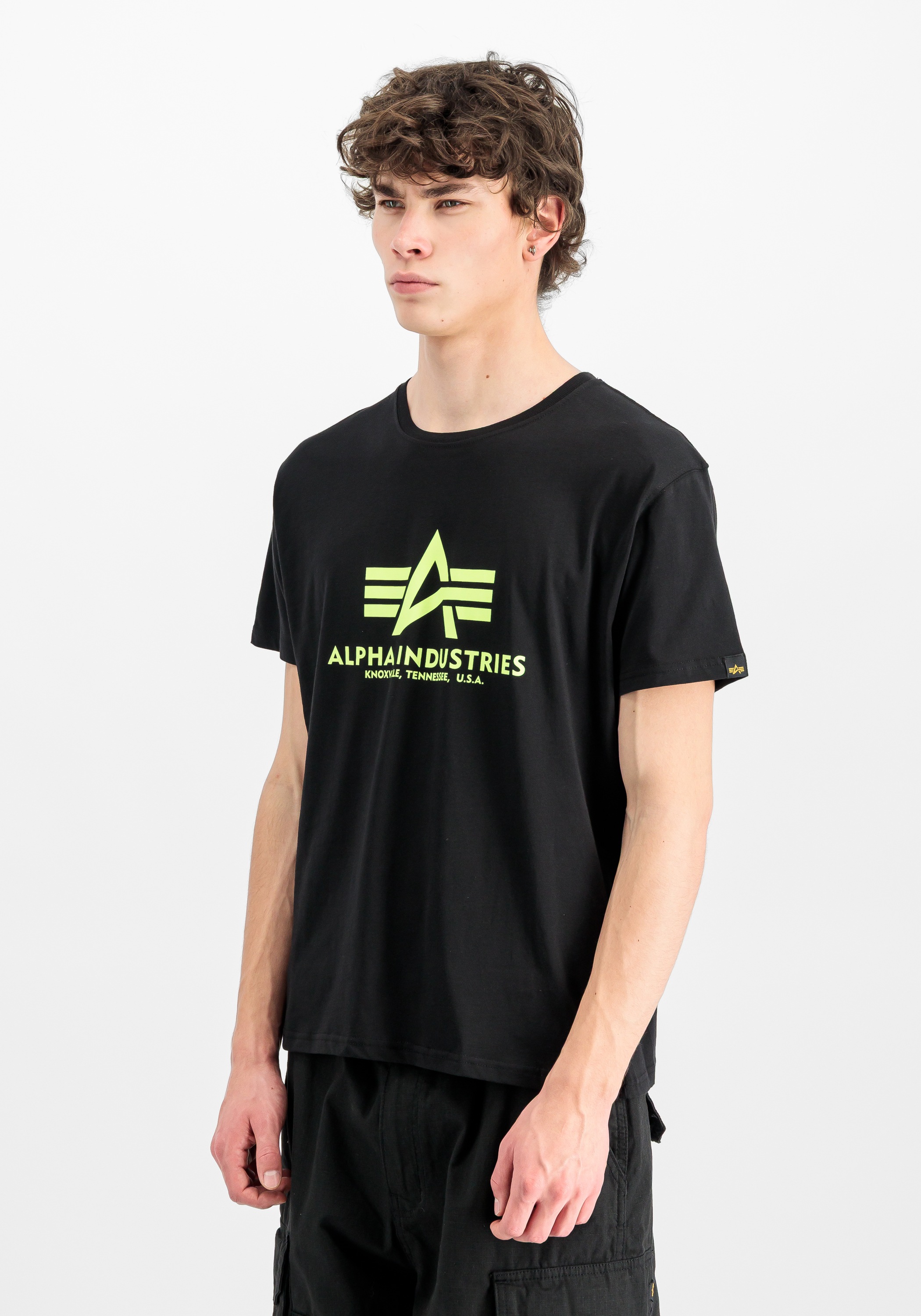 Alpha Industries T-Shirt "Basic T-Shirt BL Neon Print" günstig online kaufen