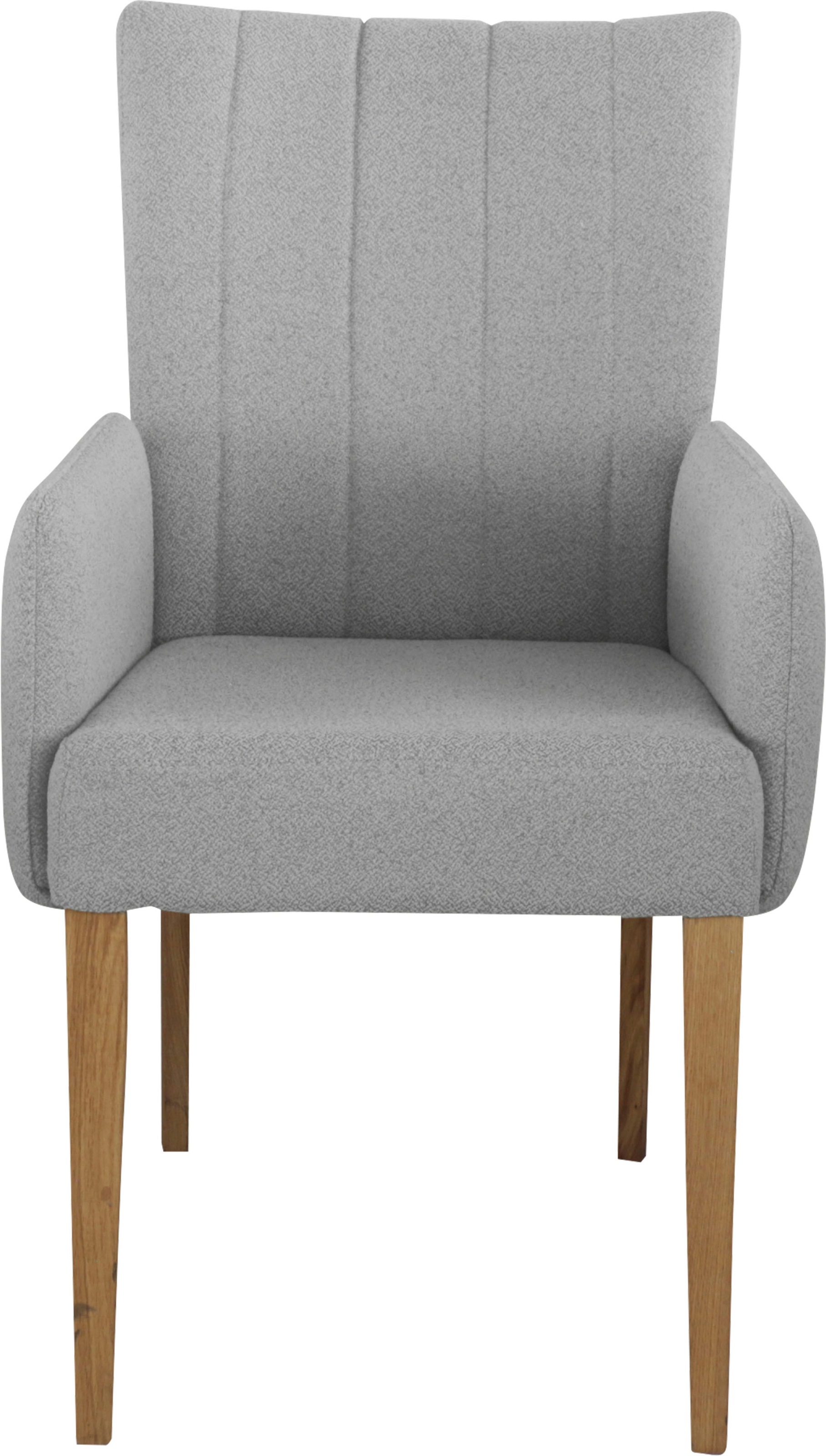 Home affaire Armlehnstuhl "Dia" () Gestell Eiche massiv geölt günstig online kaufen