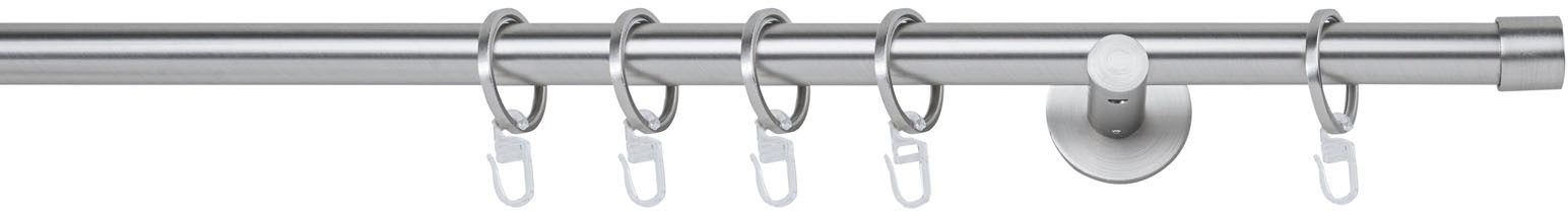 mydeco Gardinenstange »20mm Cap Wandträger 6,5 cm«, 1 läufig-läufig, Fixmaß