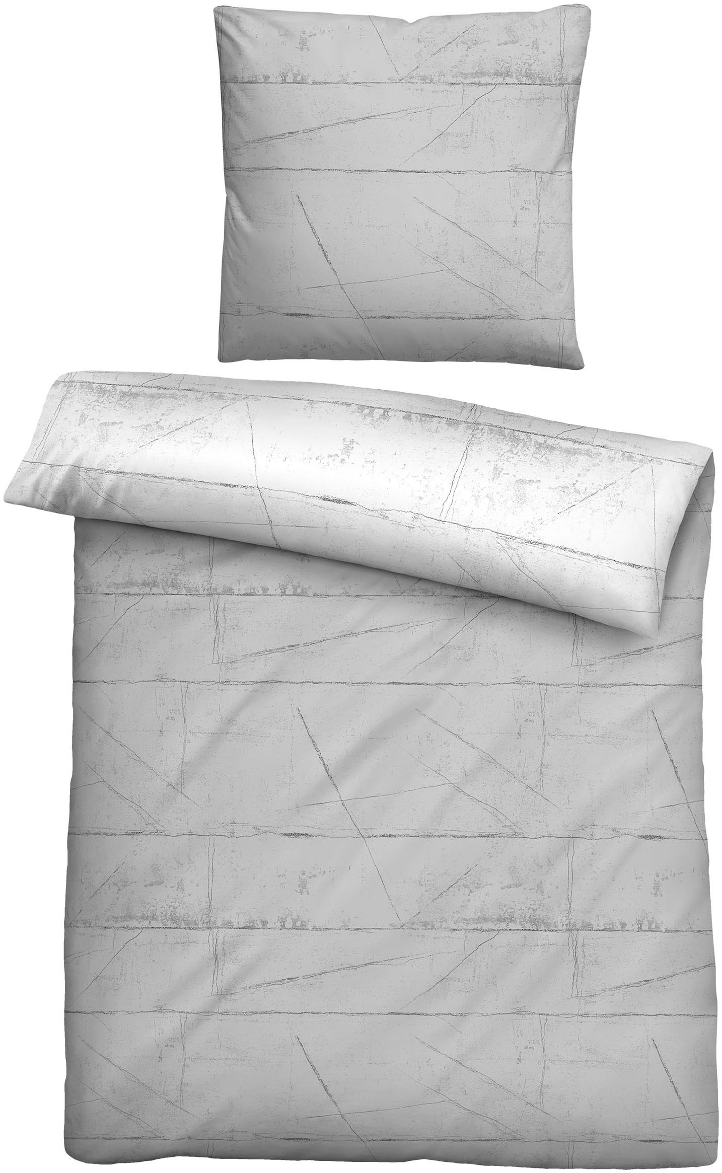 Thumbnail - Biberna Wendebettwäsche "0614509" 2 Stk. feiner Glanz + weicher Griff, pflegeleicht, ganzjährig einsetzbar, RV