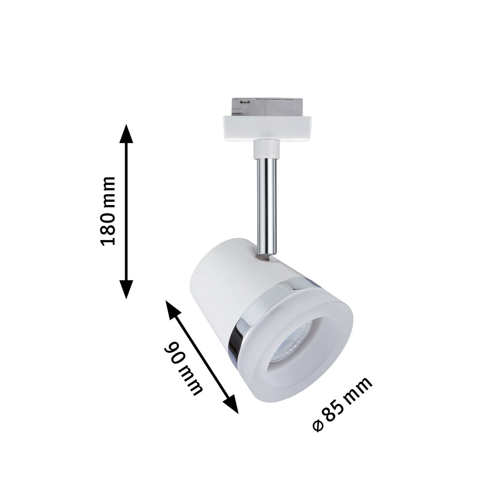 Paulmann Schienensystem-Leuchten »URail Schienenspot Cone Einzelspot GU10 max. 10W 230V«, Einzelspot, dimmbar
