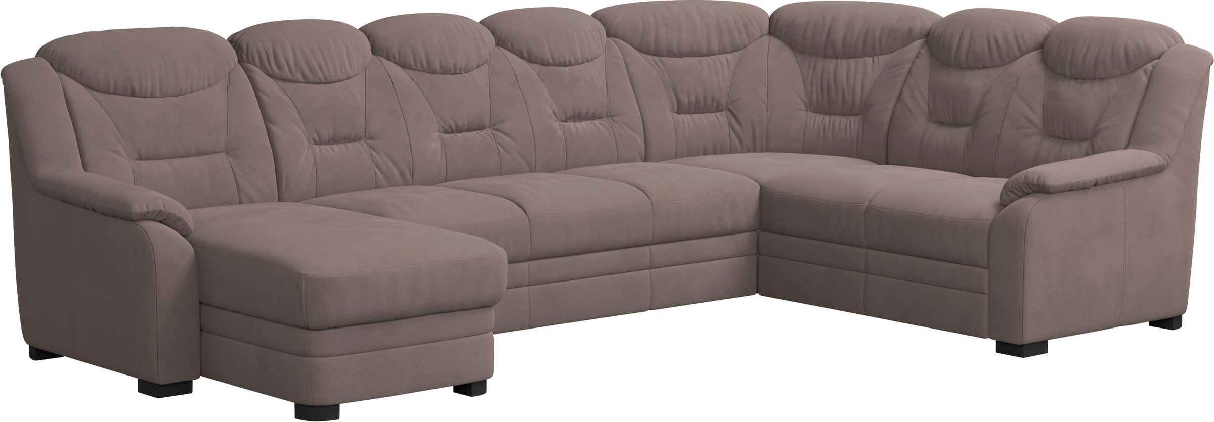 COTTA Wohnlandschaft »Marcus U-Form«, Bequeme Wohnlandschaft in klassischem Design mit hoher Rückenlehne