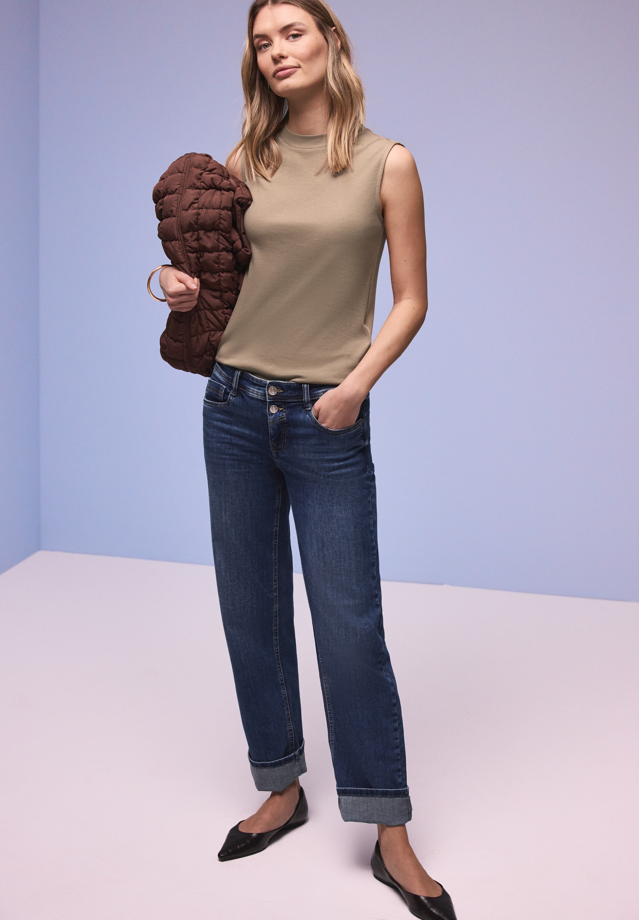 STREET ONE Shirttop mit Turtleneck