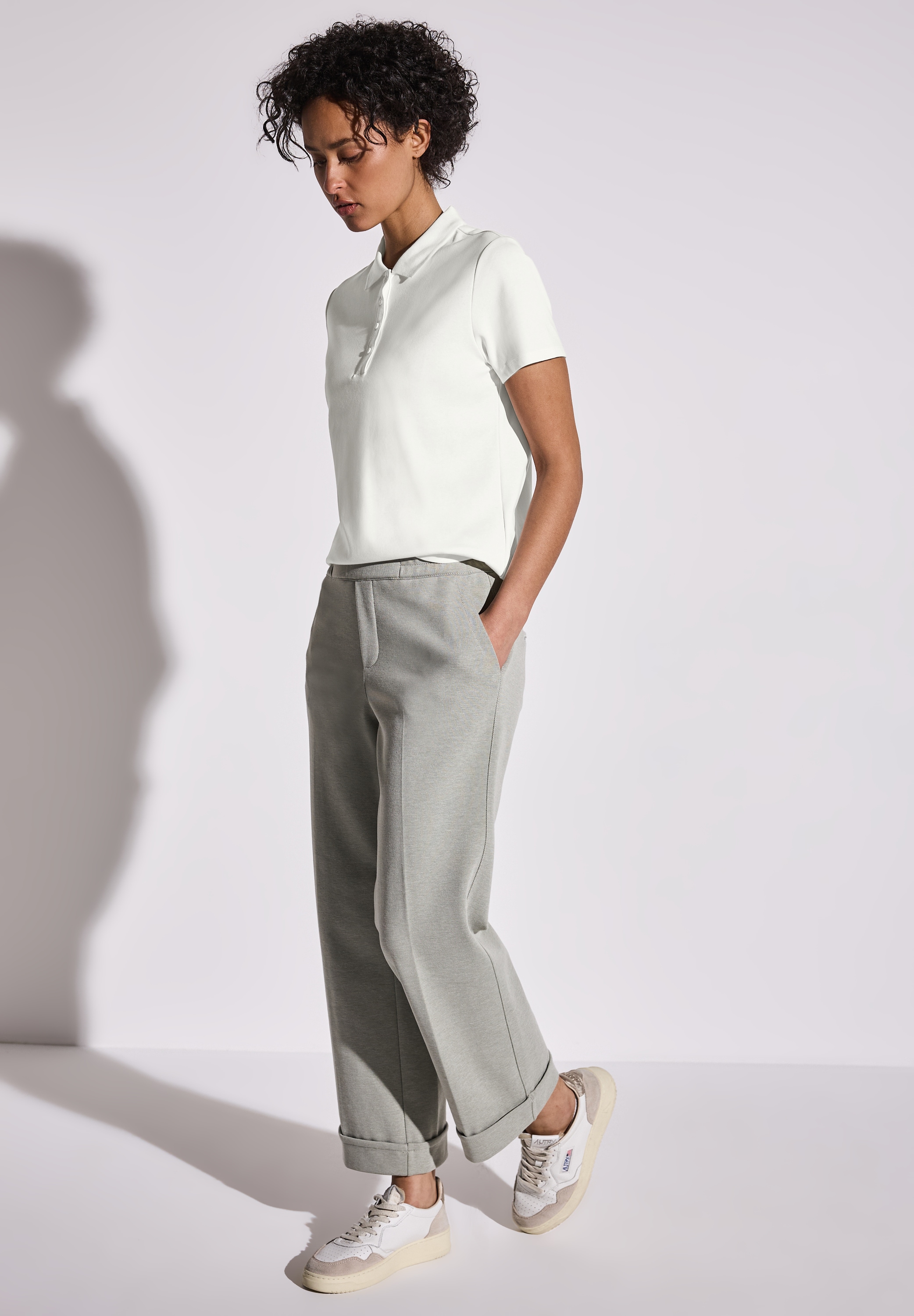STREET ONE Poloshirt, mit Ripsstruktur