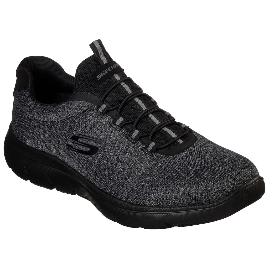 Skechers Slip-On Sneaker »SUMMITS«, Slipper, Freizeitschuh in komfortabler Schuhweite