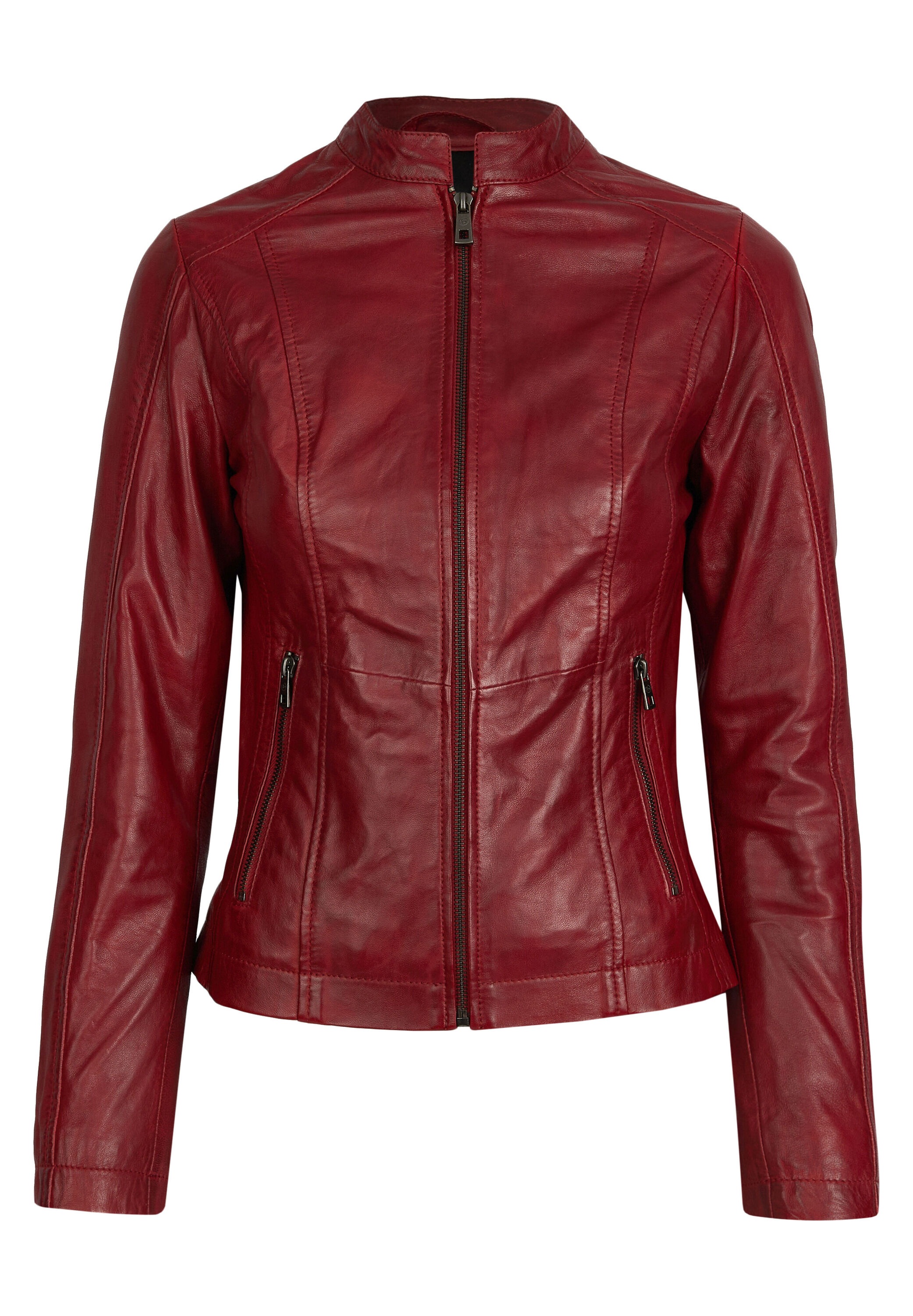 bugatti Lederjacke "BULady-114" ohne Kapuze aus weichem Leder