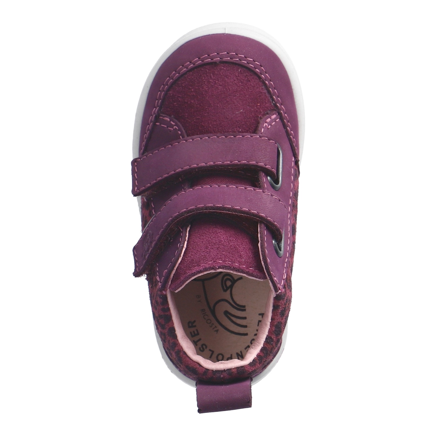PEPINO by RICOSTA Sneaker »LIA, WMS: mittel«  Klettschuh, Babyschuh mit Kontrastbesatz, Größenschablone zum Download