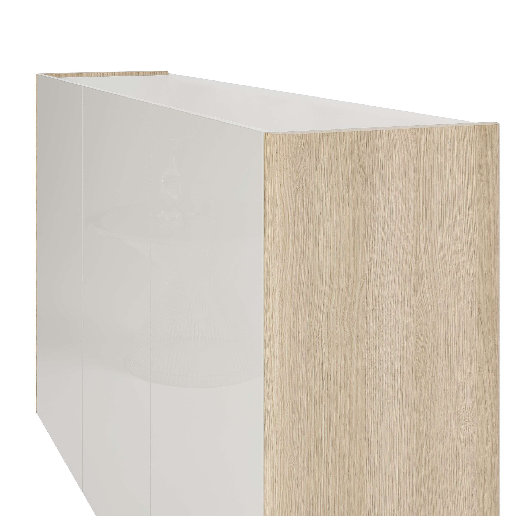 Home affaire Hängeschuhschrank »DILLON, Schuhschrank,Schuhkommode, Schuhregal, Schuhkipper« 1 Stk. tlg. Breite 141 cm, hängend, 3 Türen, Hochglanz lackiert, Made in Italy