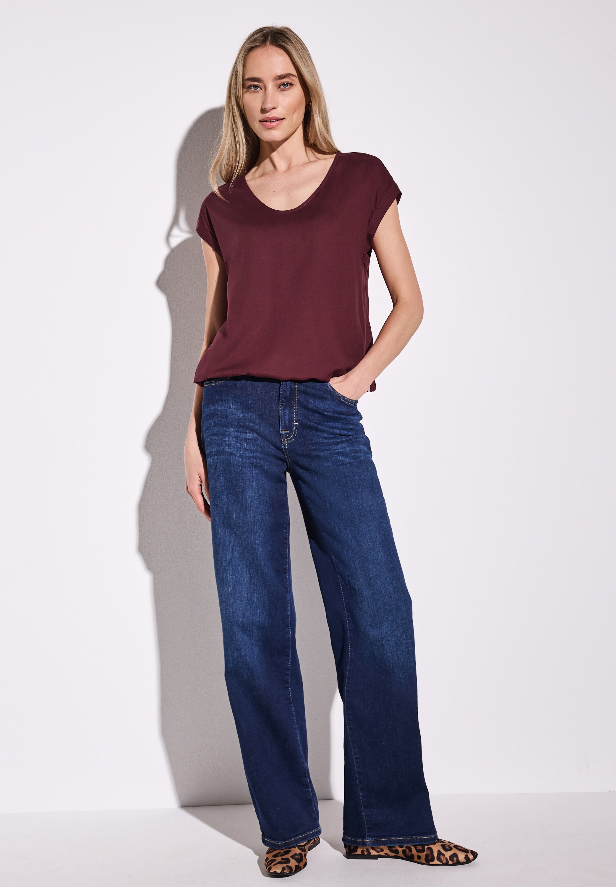 STREET ONE Hemdbluse, aus softer Viskose