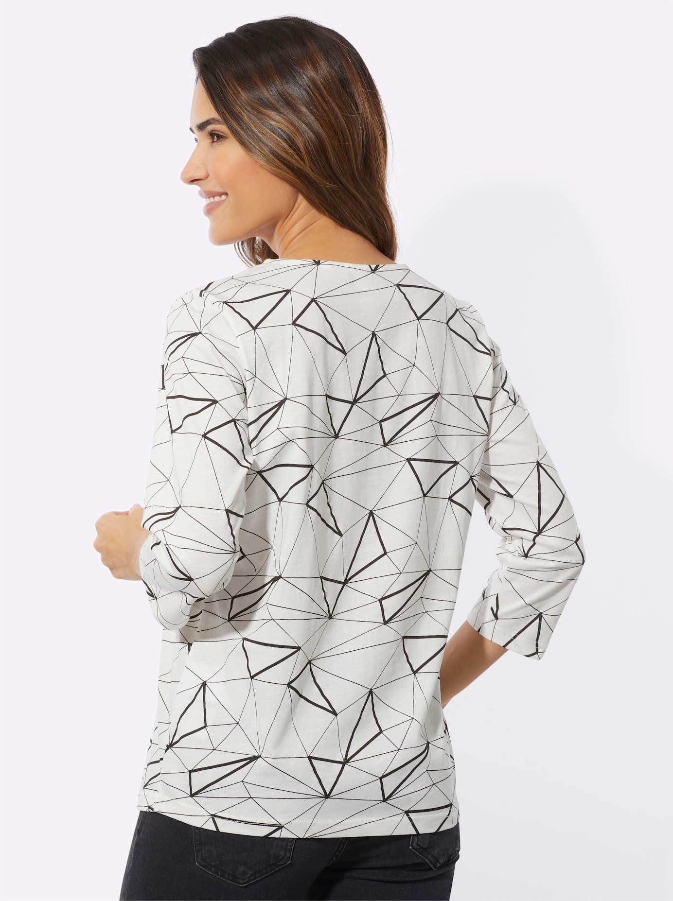 Classic Basics Rundhalsshirt "3/4-Arm-Shirt", (1 tlg.) günstig online kaufen