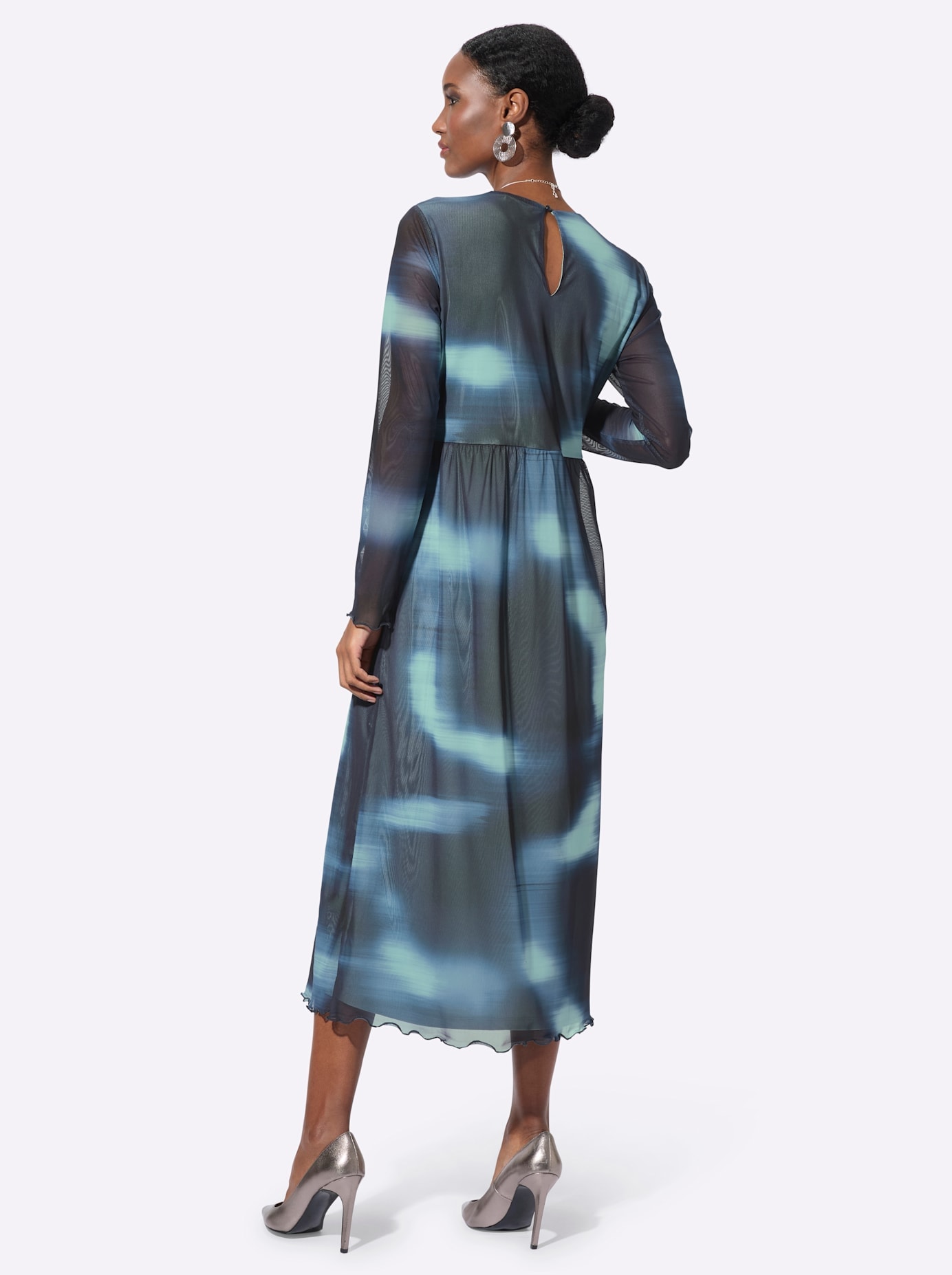 creation L Druckkleid »Mesh-Kleid«