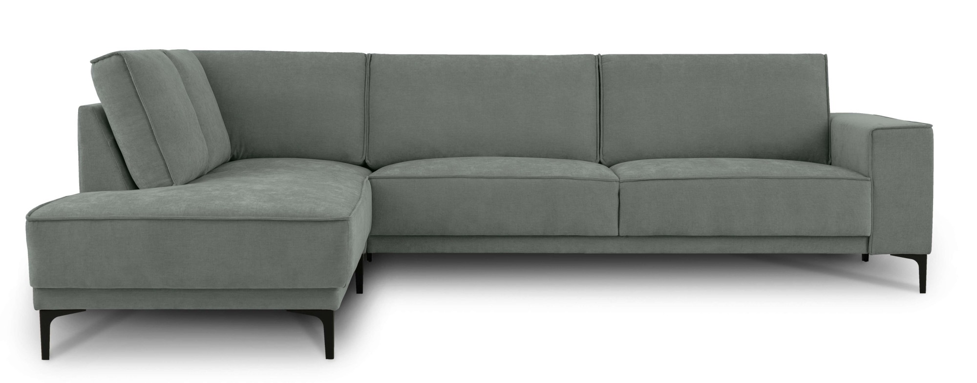 Places of Style Ecksofa "Polsterecke Oland, Struktur, Flachgewebe, Luxus-Mi günstig online kaufen