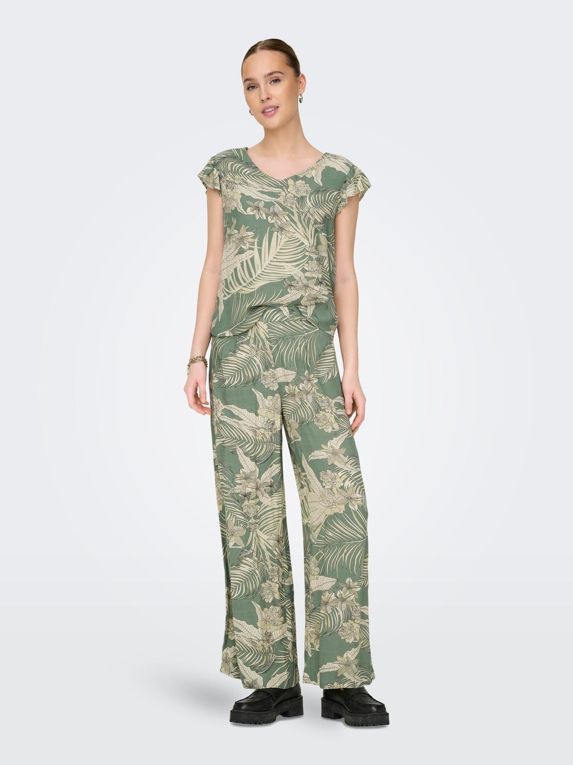 ONLY Schlupfhose »ONLPALINA LIFE LOOSE LONG PANTS PTM«, Sommerhose