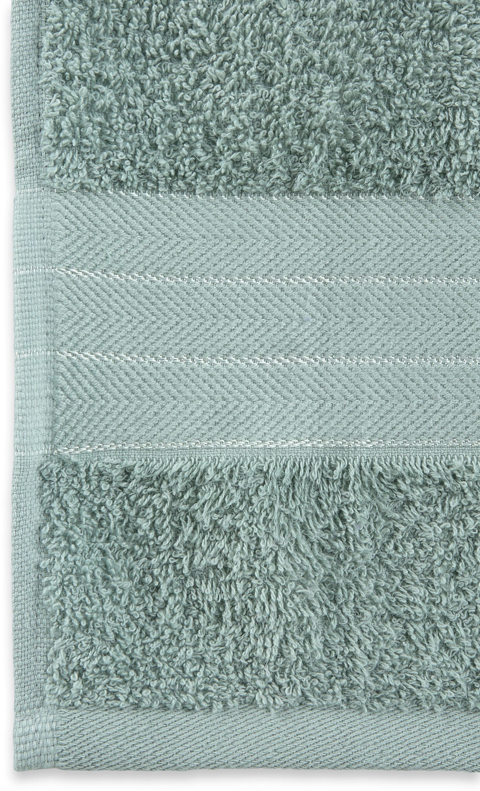 good morning Handtuch Set »Uni«, (Set, 8 St., 2 Badetücher-2 Handtücher-2 Gästetücher-2 Waschhandschuhe), Baumwolle, Walkfrottee, Bordüre, 500 GSM,Einfarbig, ohne Aufhängung