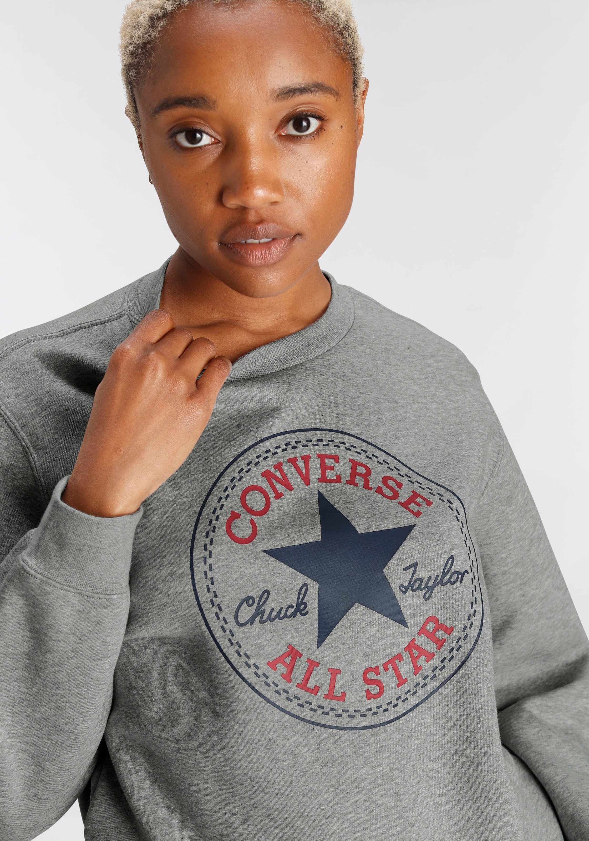 Converse Sweatshirt für BRUSHED PATCH BACK« STAR | ▷ ALL BAUR »UNISEX