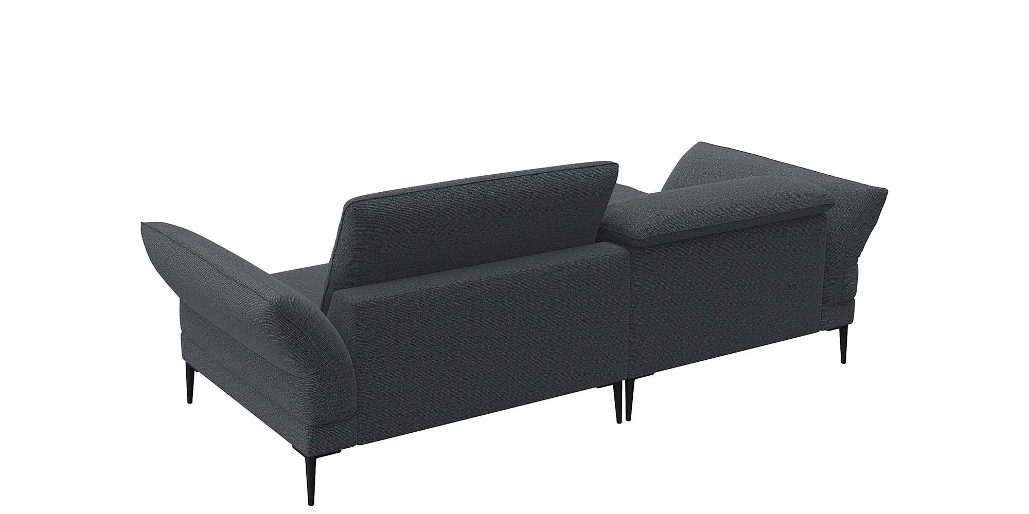 FLEXLUX Ecksofa »Salino, Funktionssofa mit Recamiere, Relaxsofa, Ecksofa«, Sofa mit Arm- und Kopfteil-Verstellungen, Kaltschaum & Stahl-Wellen