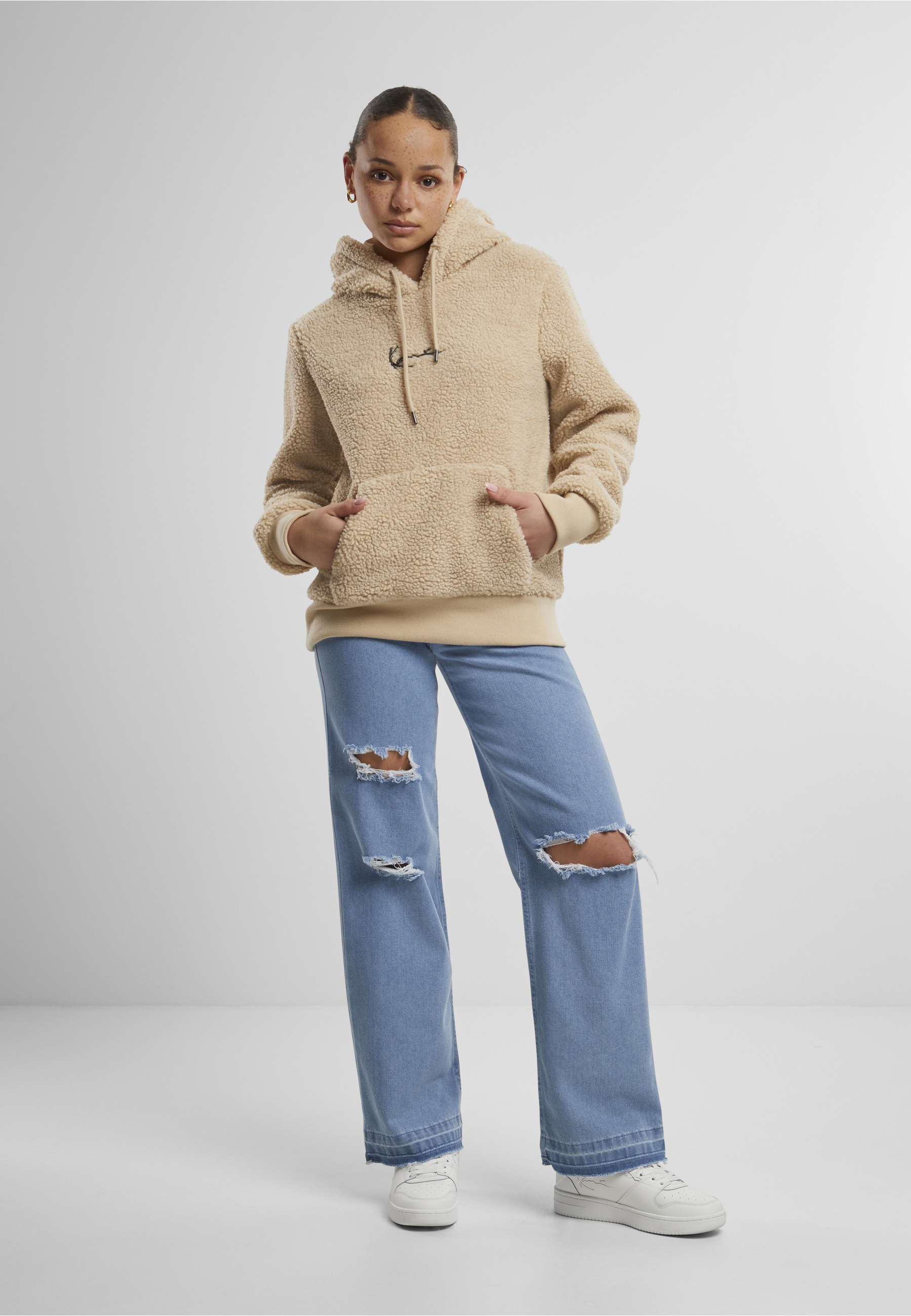 Karl Kani Kapuzenpullover »Karl Kani KKWQ42044 Small Signature Teddy Hoodie« 1 tlg.