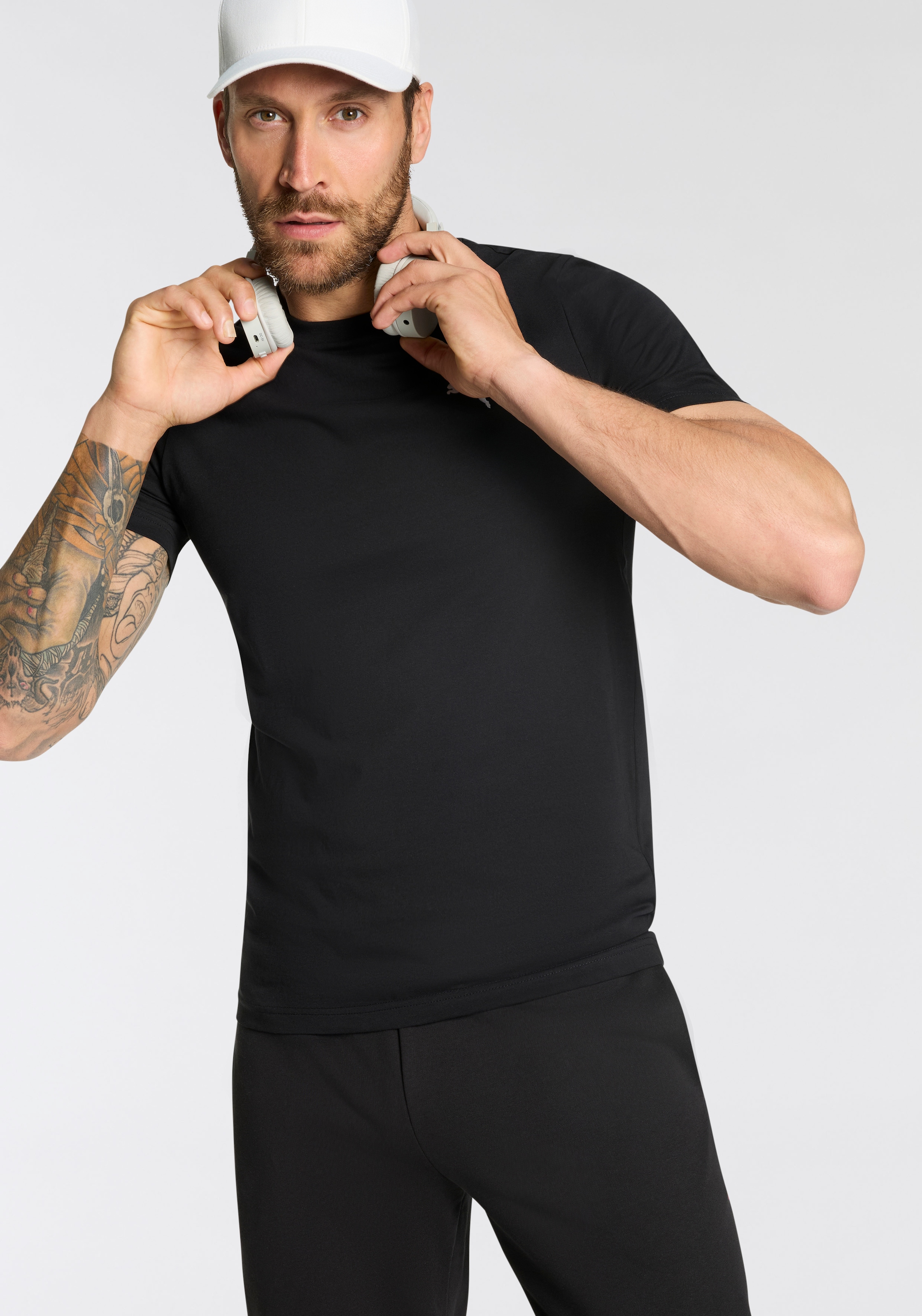 PUMA T-Shirt "ESS LOGO TEE MULTIPACK M", 2 Stk. Doppelpack, 2 Stück günstig online kaufen