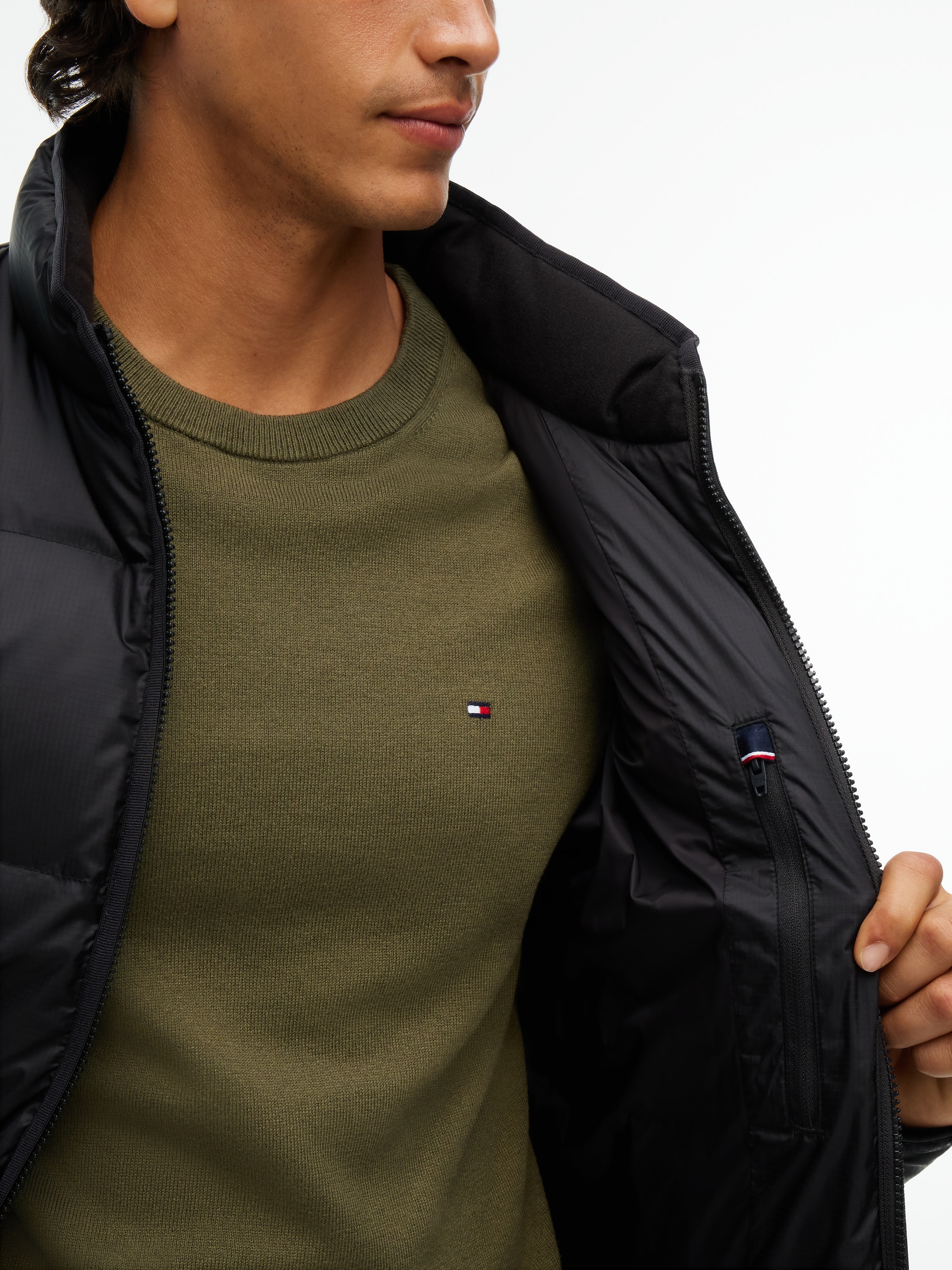 Tommy Hilfiger Daunenjacke »RIPSTOP STAND DOWN PUFFER JACKET« mit Daunenfüllung