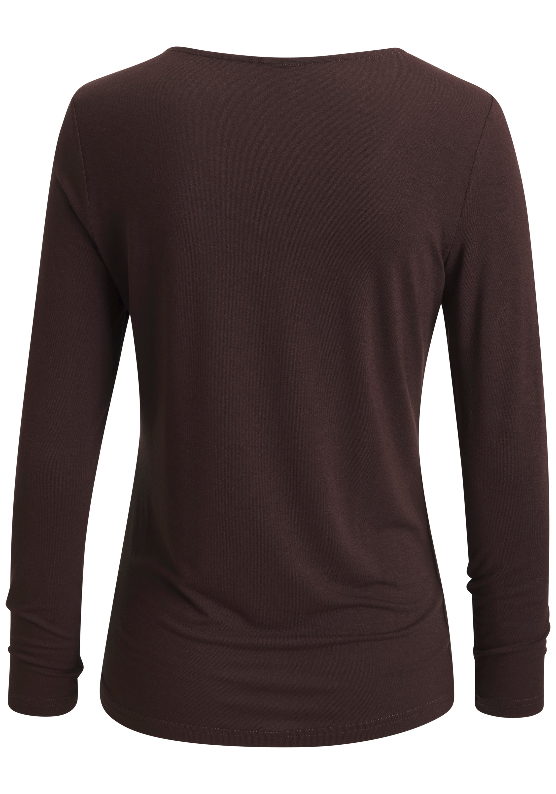 LASCANA Langarmshirt "mit Spitze" aus angenehmer Viskose-Qualität günstig online kaufen