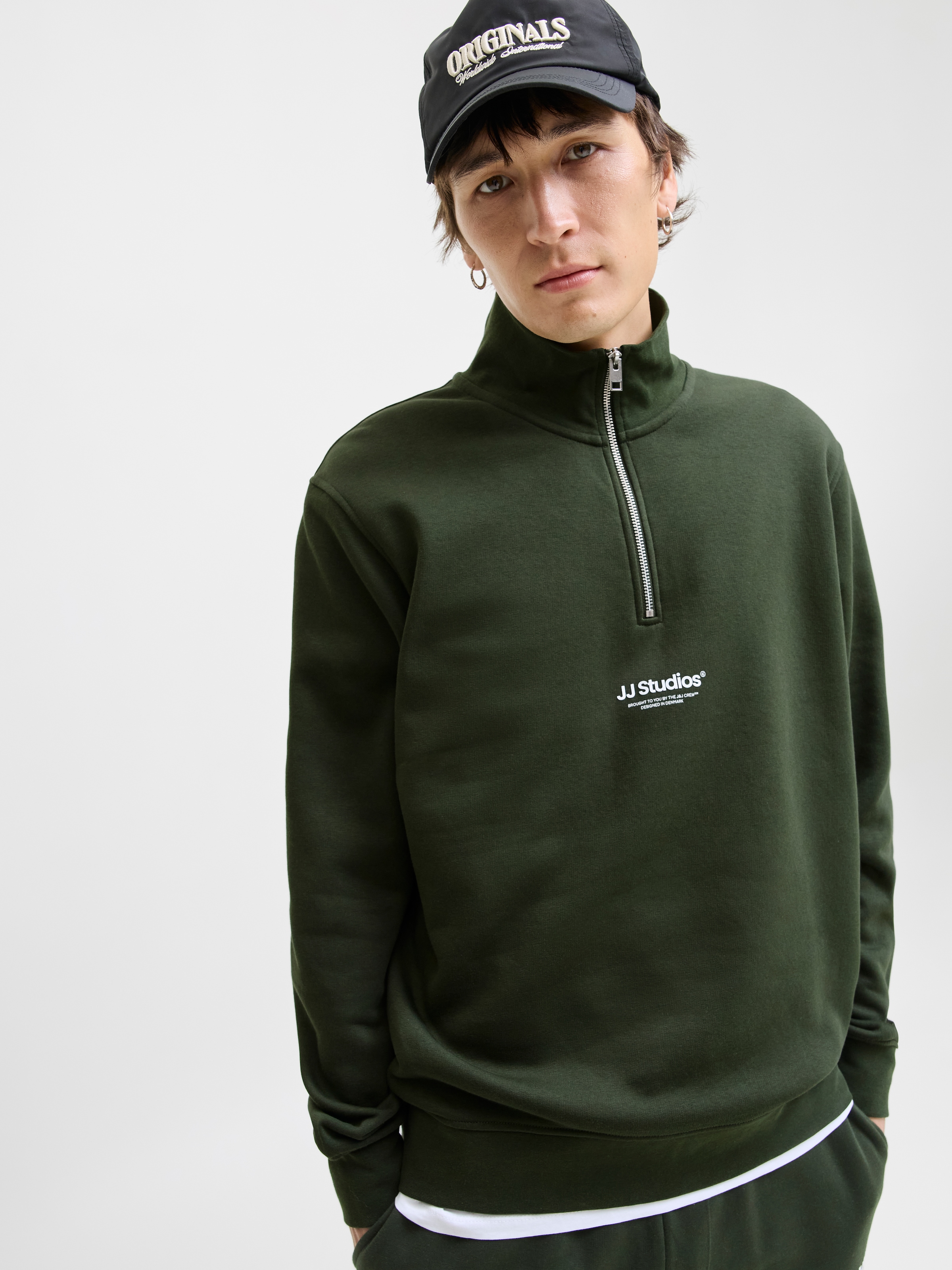 Jack & Jones Sweatshirt »JJESOHO SWEAT QUARTER ZIP HN NOOS«
