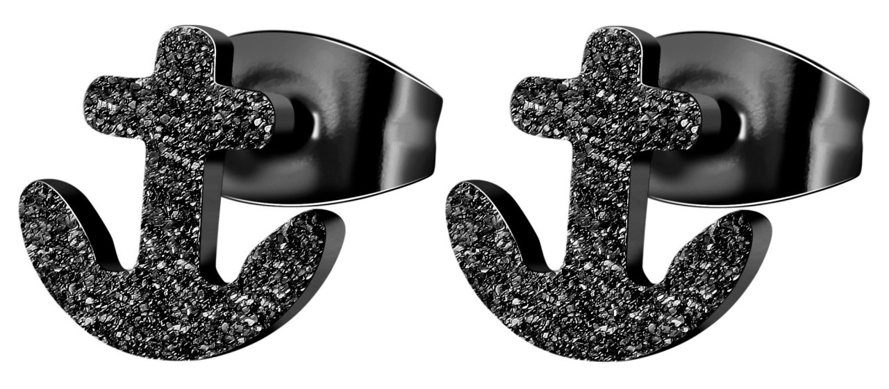 Adelia´s Paar Ohrhänger »Damen Ohrstecker aus mattem Edelstahl«