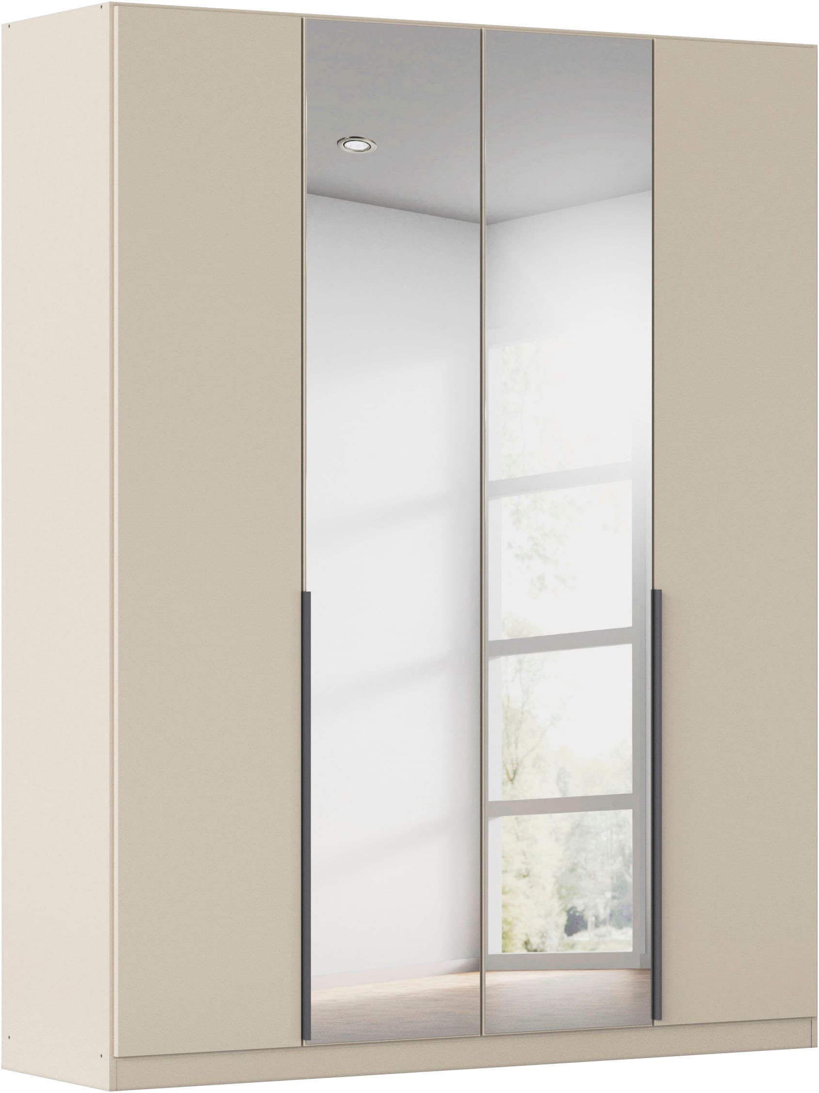 OTTO home Drehtürenschrank "Kleiderschrank Schrank Garderobe AGORDO mit Dekor- oder Hochglanzfront" in zwei Griff-Farben, Breiten 91-405 cm, durchdachte Innenausstattung, in 8 Breiten und 2 Höhen MADE IN GERMANY