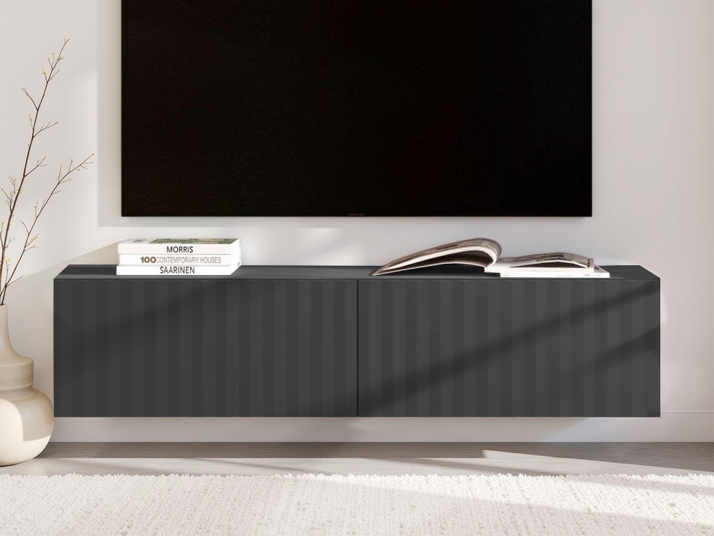 Home affaire Lowboard "Antibes TV-Lowboard, Breite 192/154/128 cm, TV-Schrank" TV-Kommode, 3D-Fronten, Push-To-Open-Funktion, Wandmonatage
