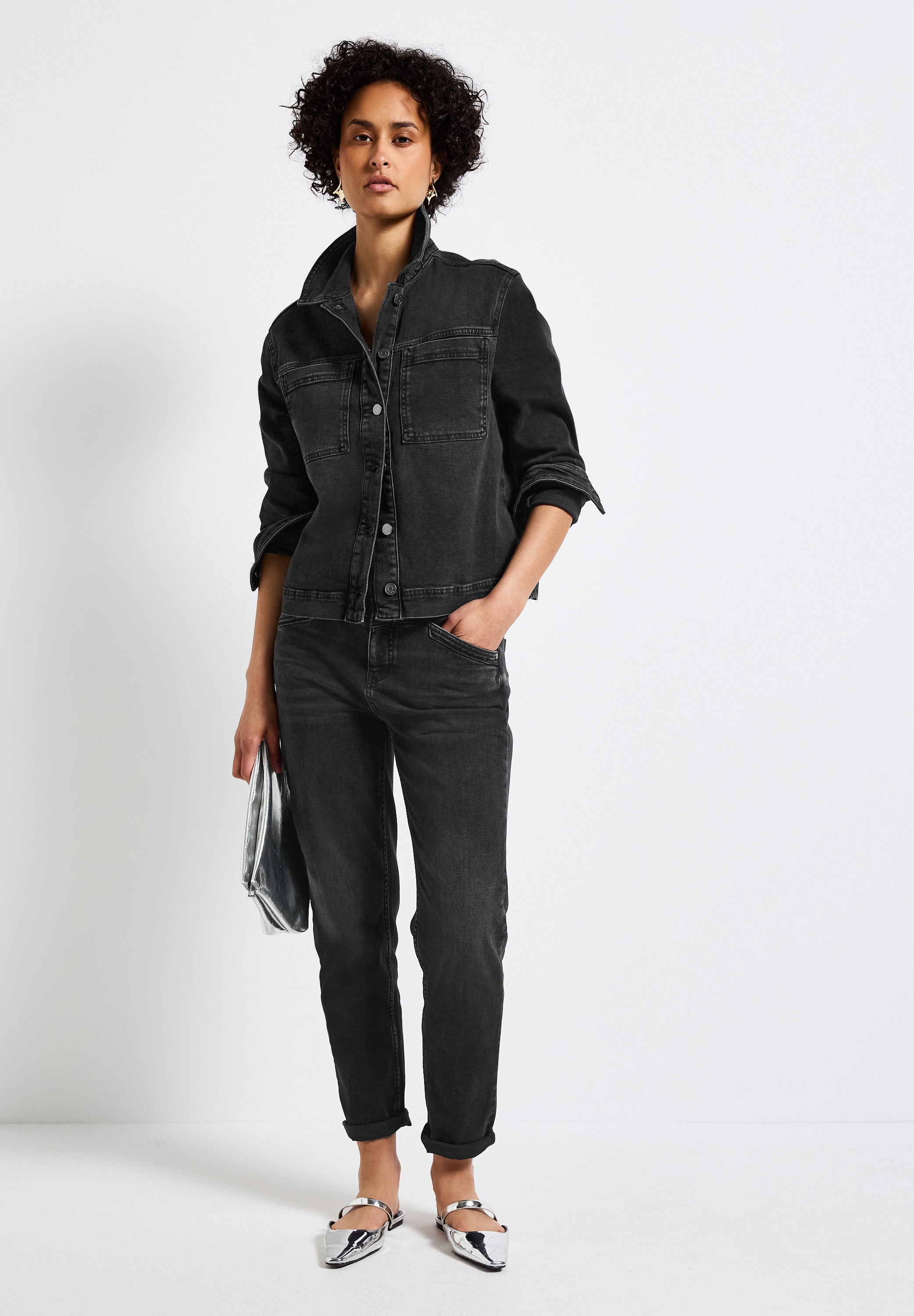 STREET ONE Jeansjacke, mit Brust Taschen