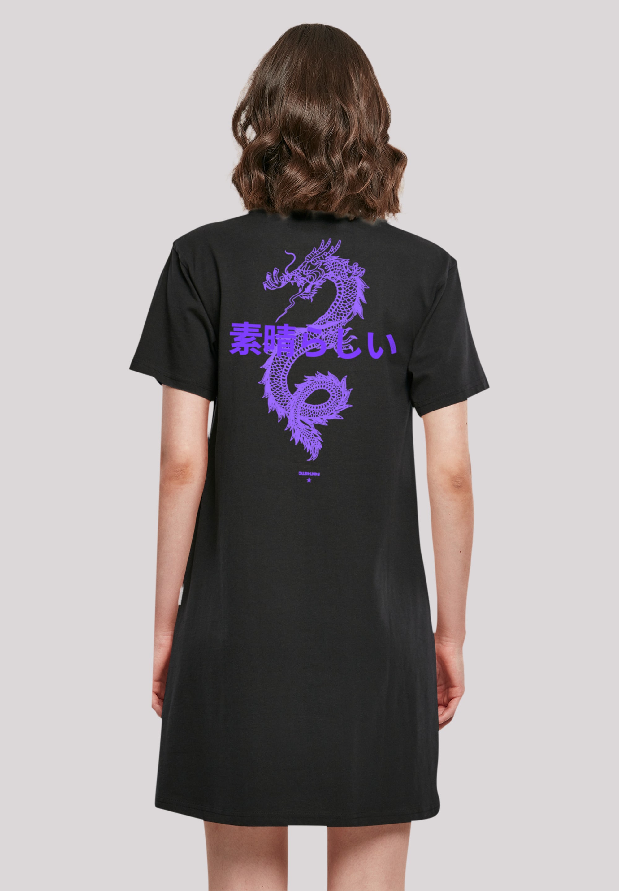 Shirtkleid »Drache Japan Damen T-Shirt Kleid«, Print