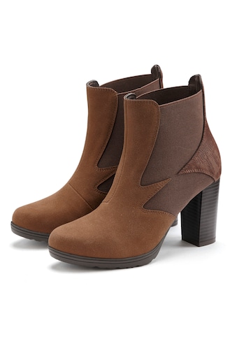 LASCANA Chelseaboots High-Heel-Stiefelette Blo...