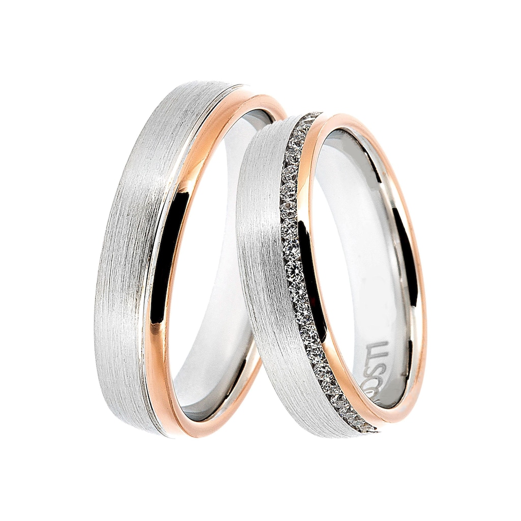 DOOSTI Trauring »Schmuck Geschenk Silber 925 Trauring Ehering Partnerring LIEBE«