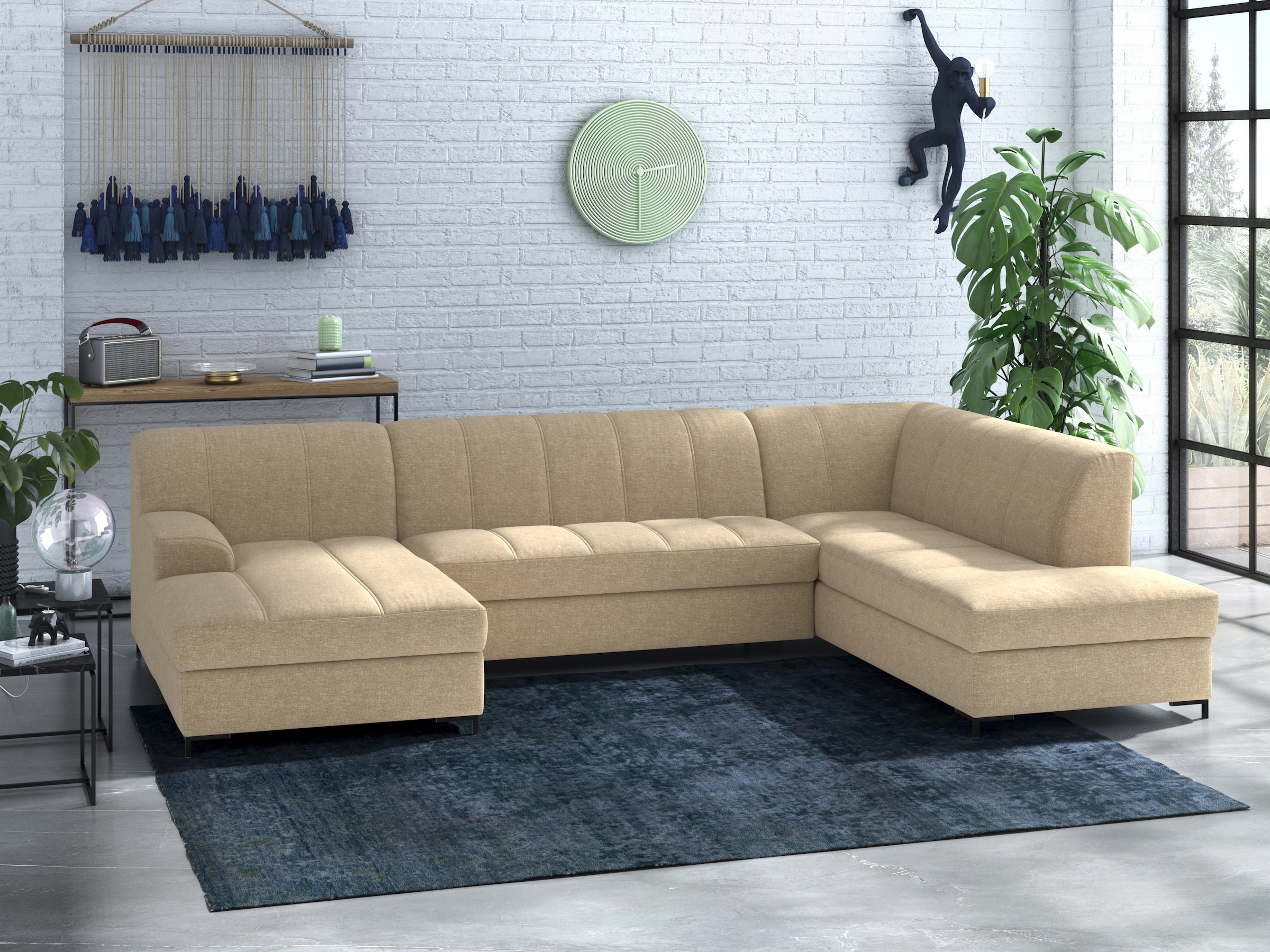 Home affaire Wohnlandschaft "Balme, moderne Formensprache, zeitloses Design günstig online kaufen