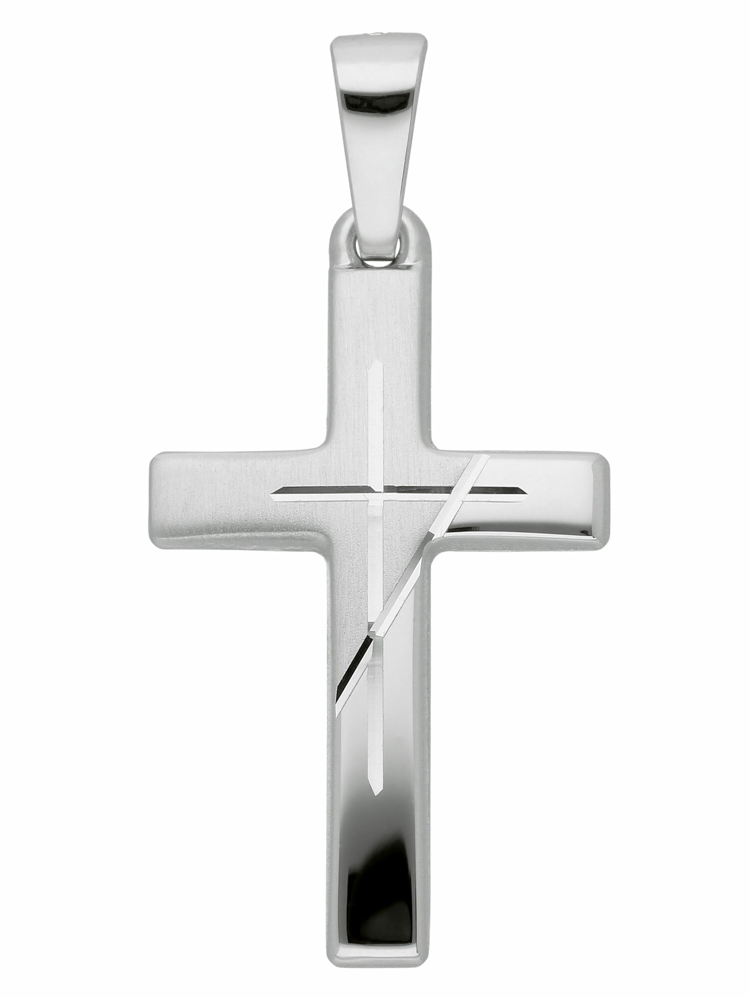 Adelia´s Kettenanhänger »585 Goldschmuck & | Weißgold Damen Kreuz für BAUR Herren Anhänger«