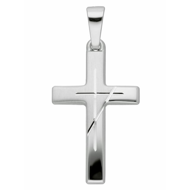 Adelia´s Kettenanhänger »585 Weißgold Kreuz Anhänger«, Goldschmuck für Damen  & Herren | BAUR