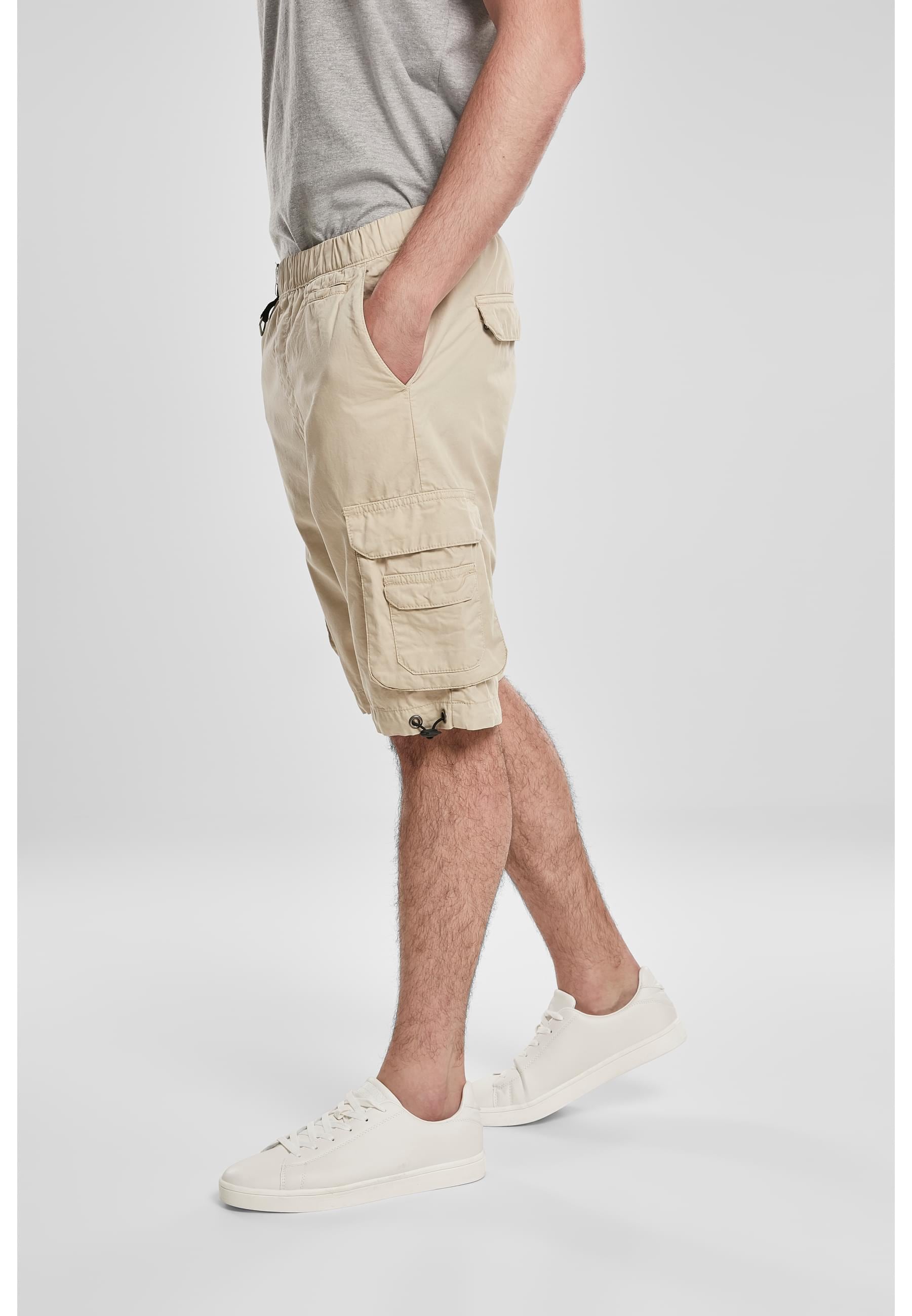 URBAN CLASSICS Stoffhose »Urban Classics Herren Double Pocket Cargo Shorts«, (1 tlg.)