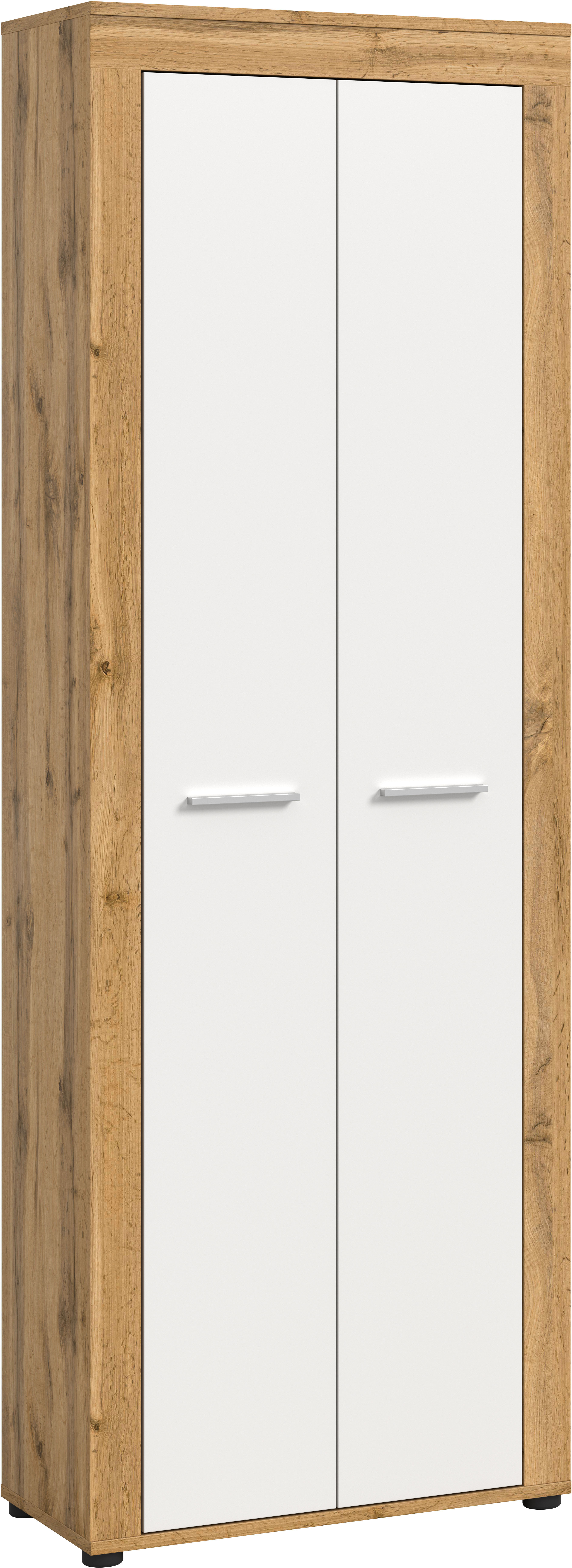 OTTO home Garderobenschrank "AOSTA, Höhe 191cm, 2 Türen, 1 Boden, 1 Kleiderstange" in verschiedenen Farbausführungen erhältlich, individuell kombinierbar, 1 Stk. tlg. Flurschrank, Kleiderschrank, Hochschrank, Garderobe, Flur, Schrank