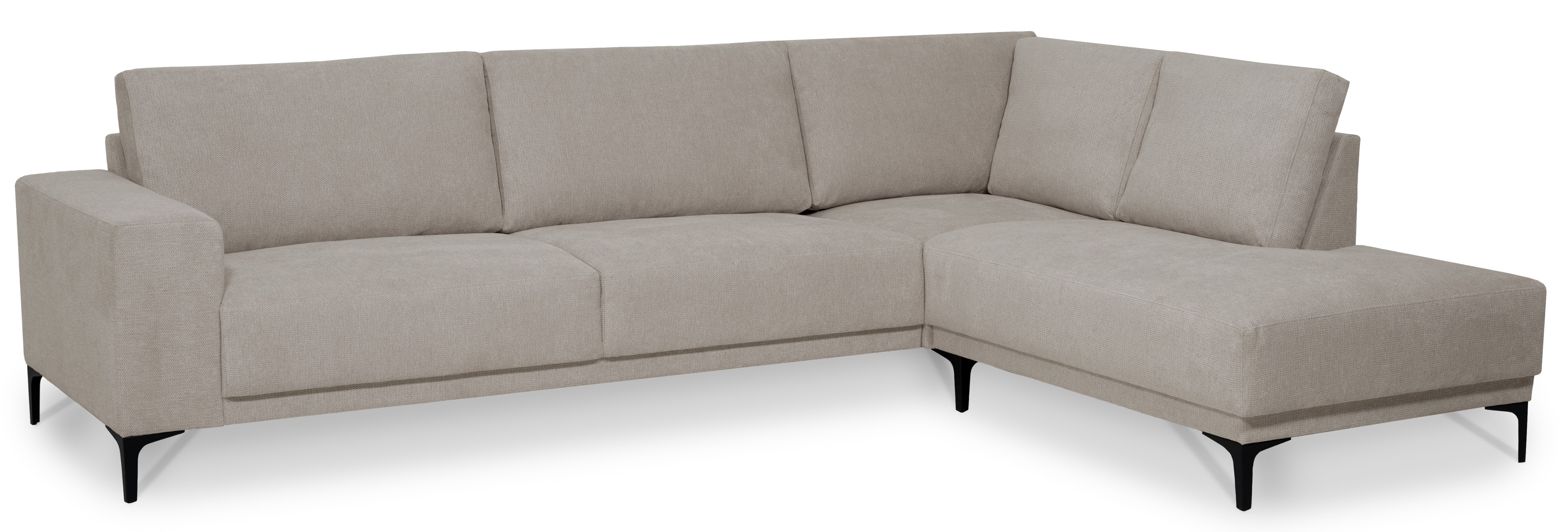 Thumbnail - Places of Style Ecksofa "Xander, L-Form,", Breite 289 cm, Webstoff, Soft-Touch Chenille, schwarze Metallfüße